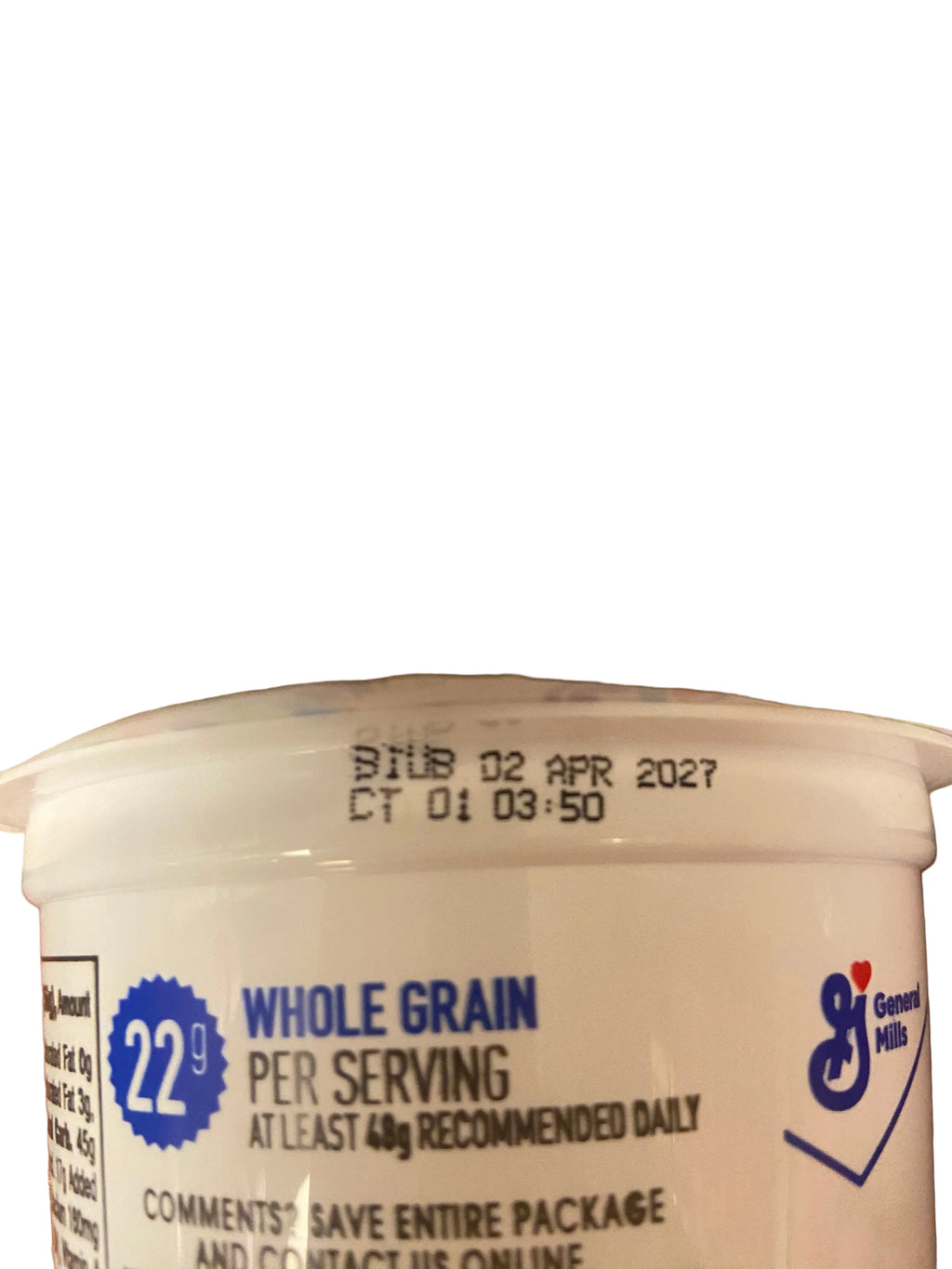 Cinnamon Toast Crunch single serving cereal cup