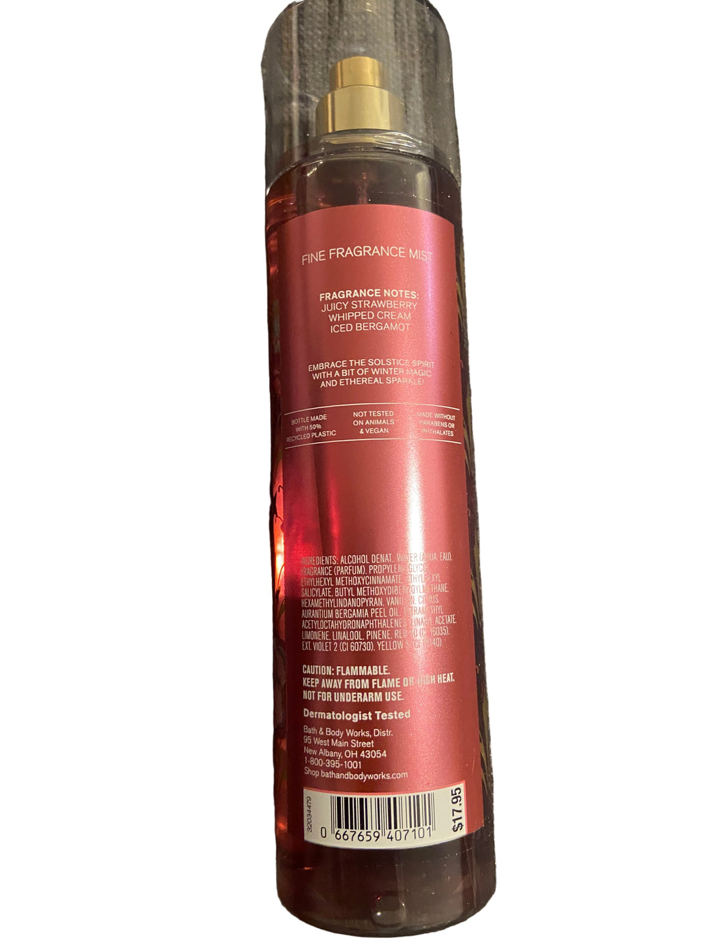 Bath & body works strawberry snowflakes body mist