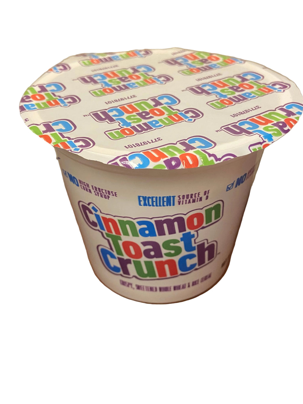 Cinnamon Toast Crunch single serving cereal cup