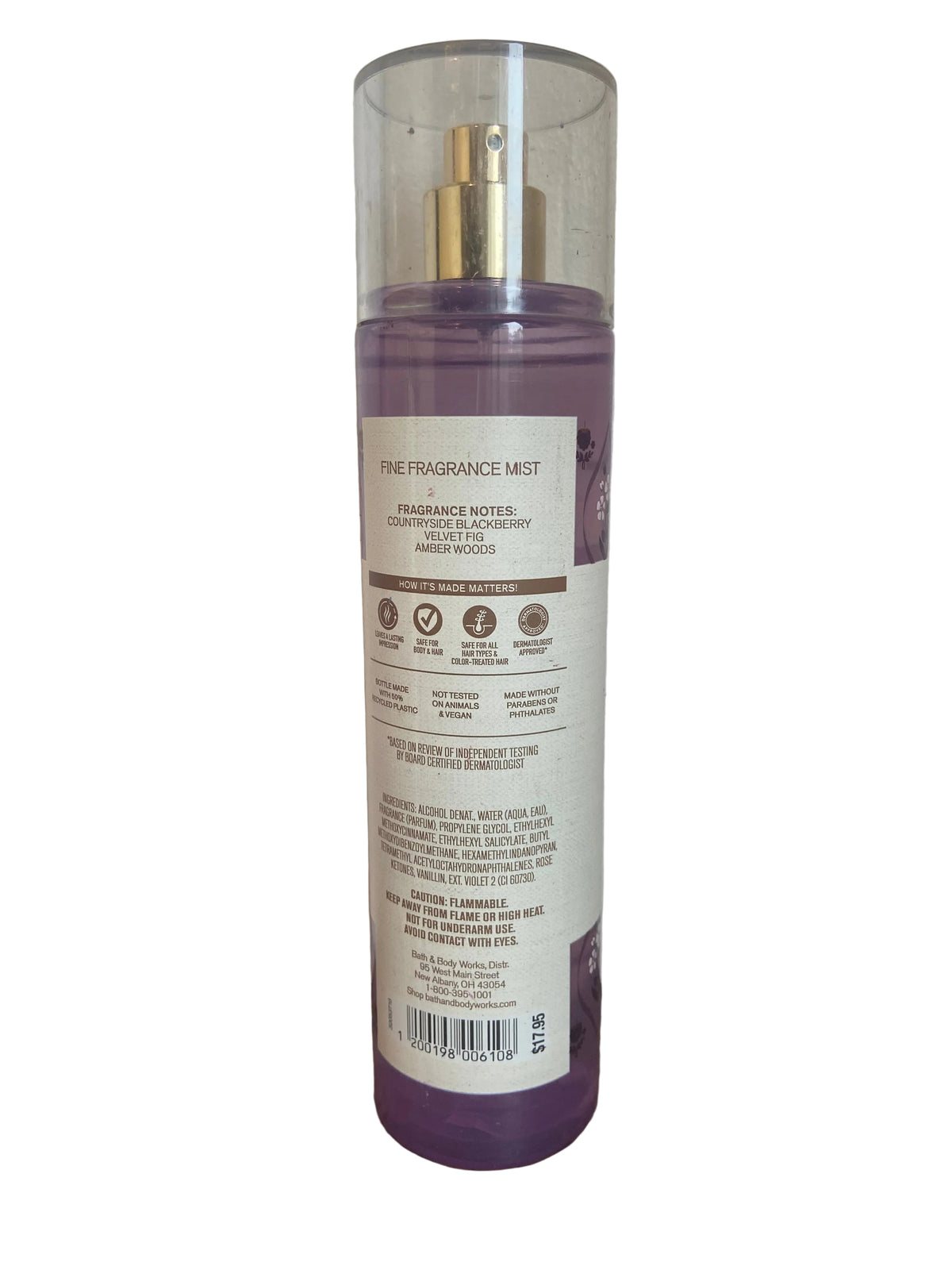 Bath & body works wild blackberry jam body mist