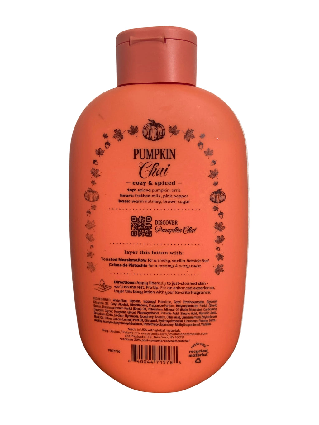 Eos pumpkin chai body lotion