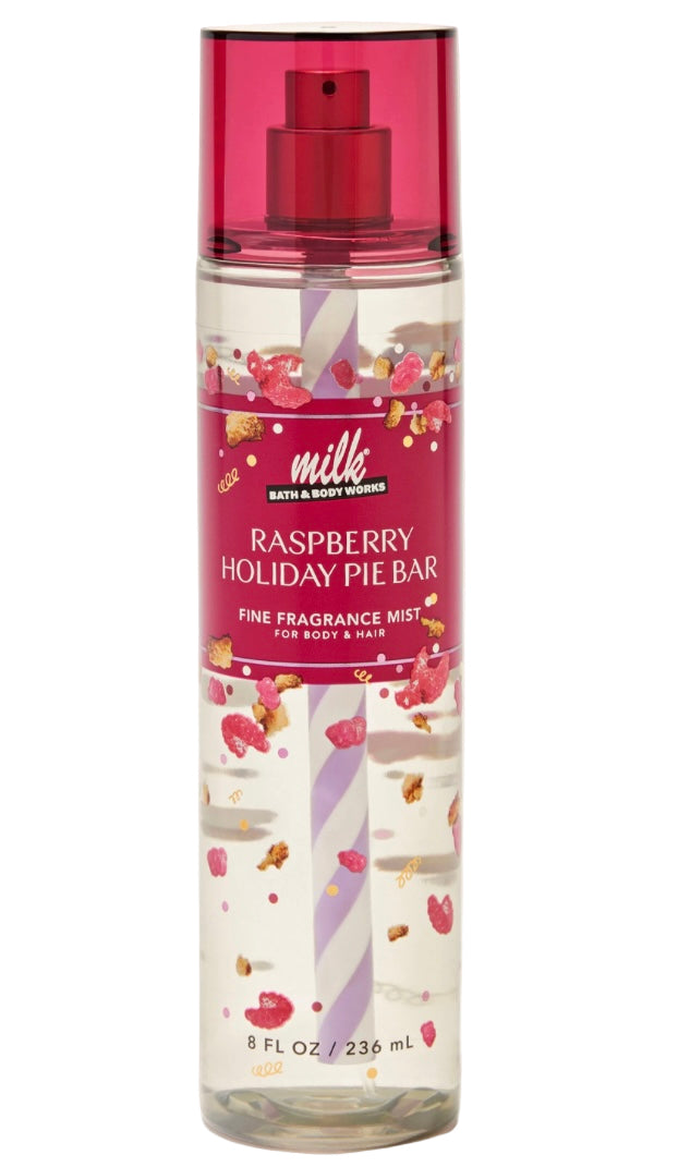 Bath & body works milk bar raspberry holiday pie bar body mist