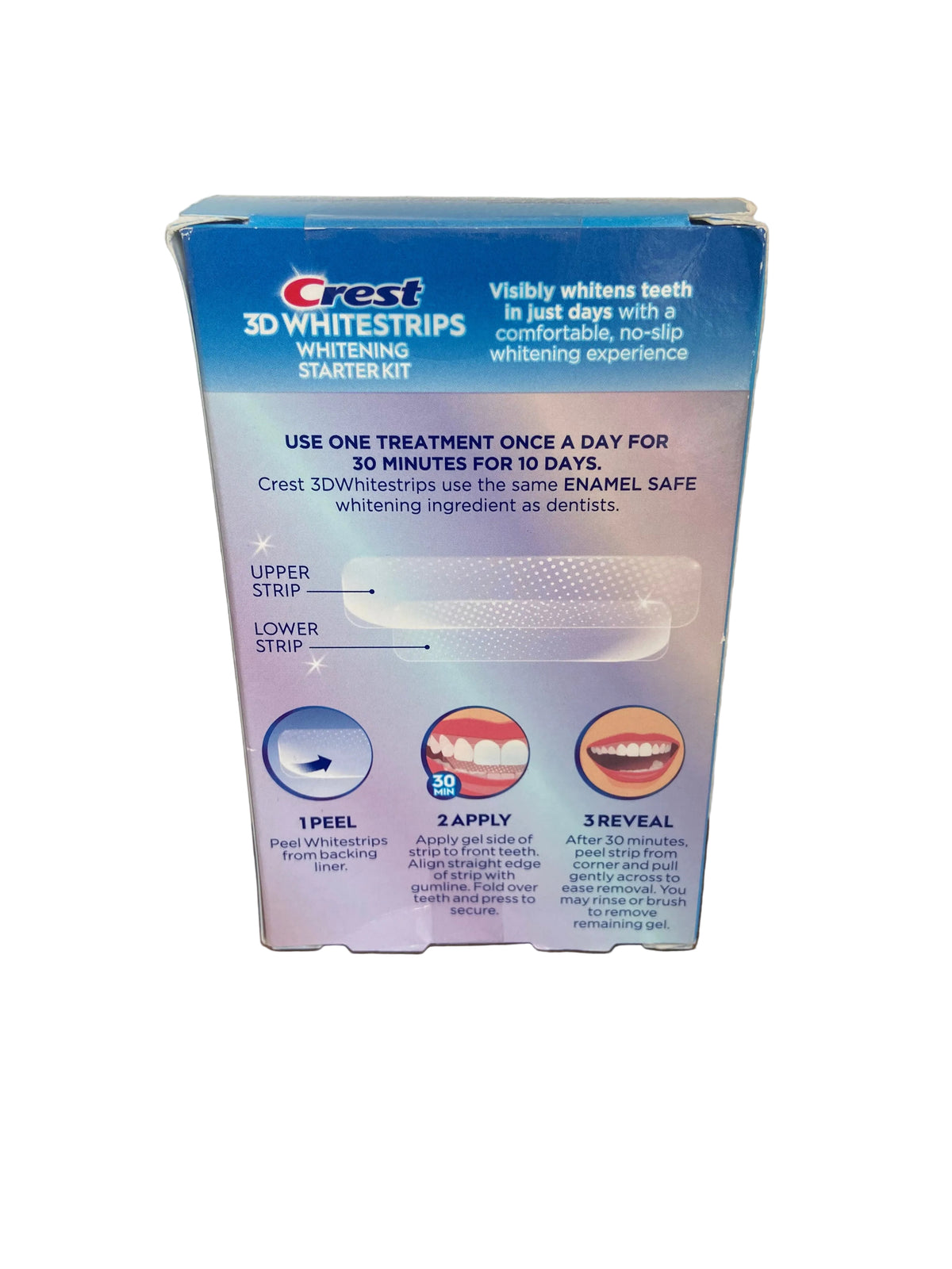 Crest whitening starter kit strips