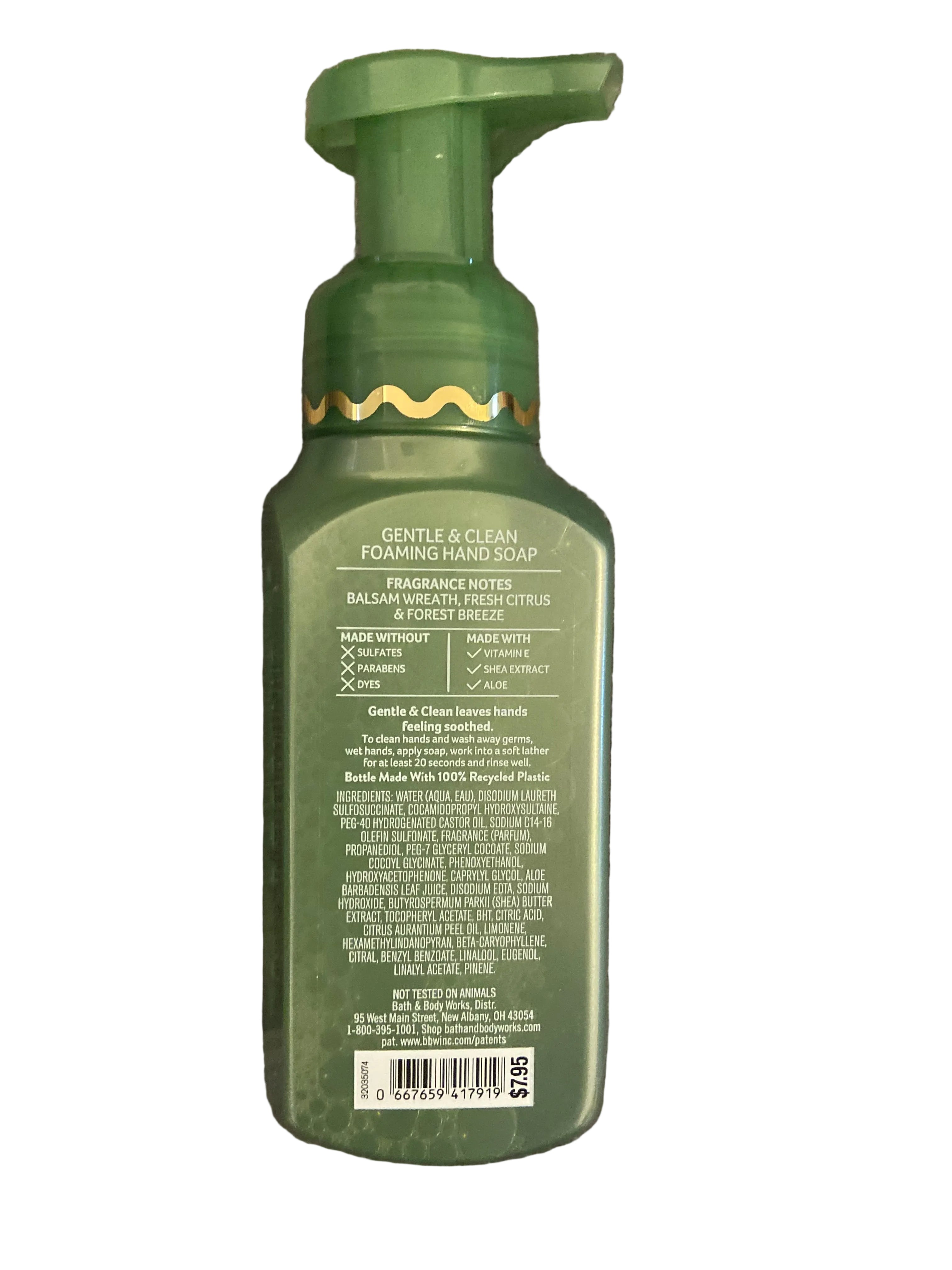 Bath & body works winter citrus wreath foaming hand soap