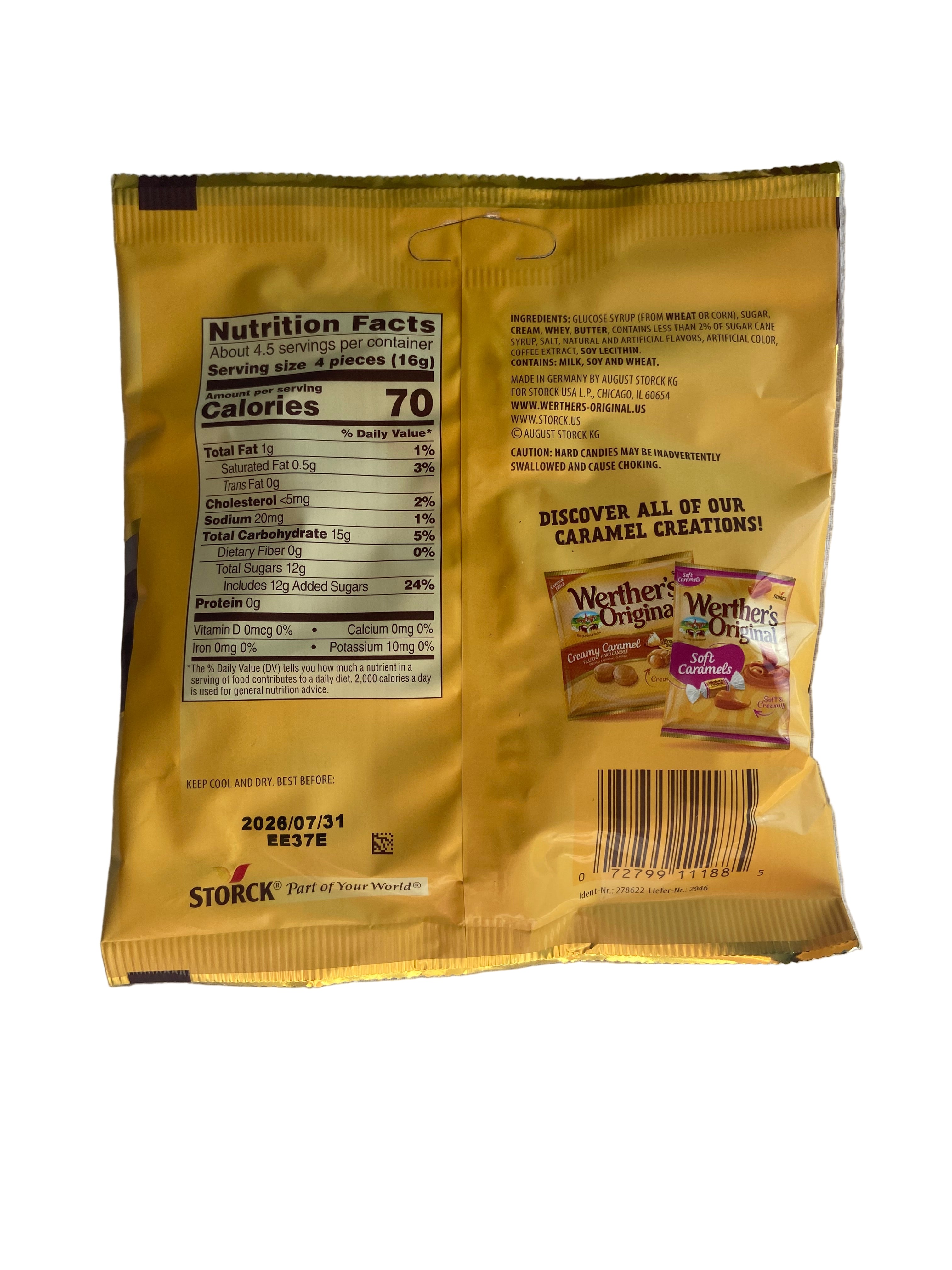 Werther’s original caramel coffee hard candies 75g