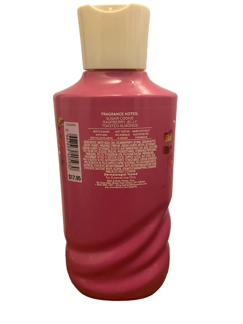 Bath & body works milk bar raspberry holiday pie bar body wash