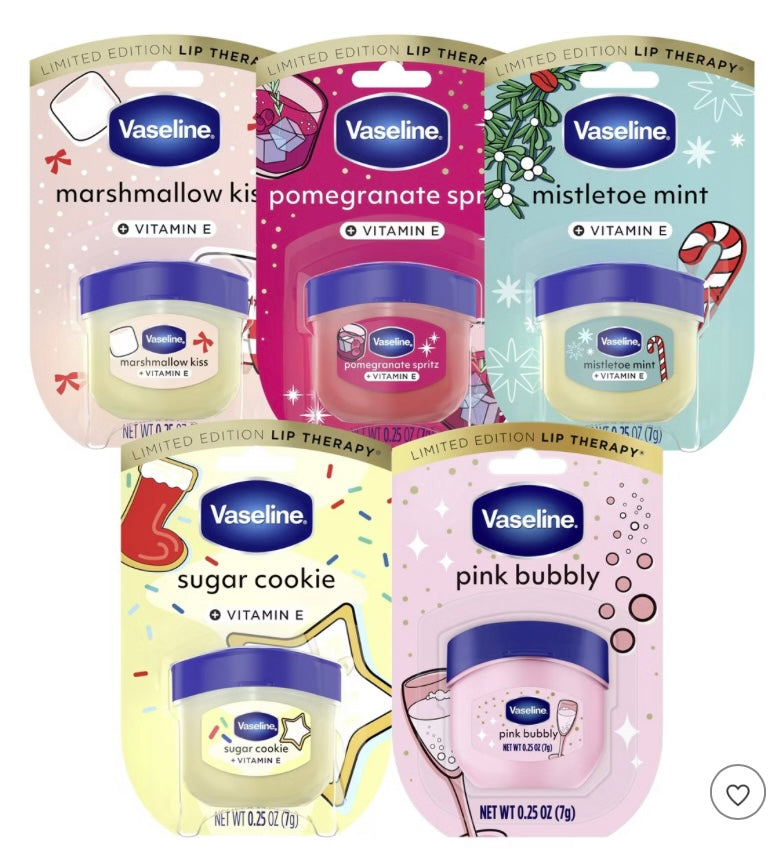 Vaseline bundle of 5 holiday lip therapy lip balms