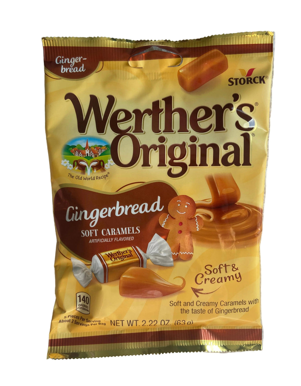 Werther’s original gingerbread soft caramels 63g