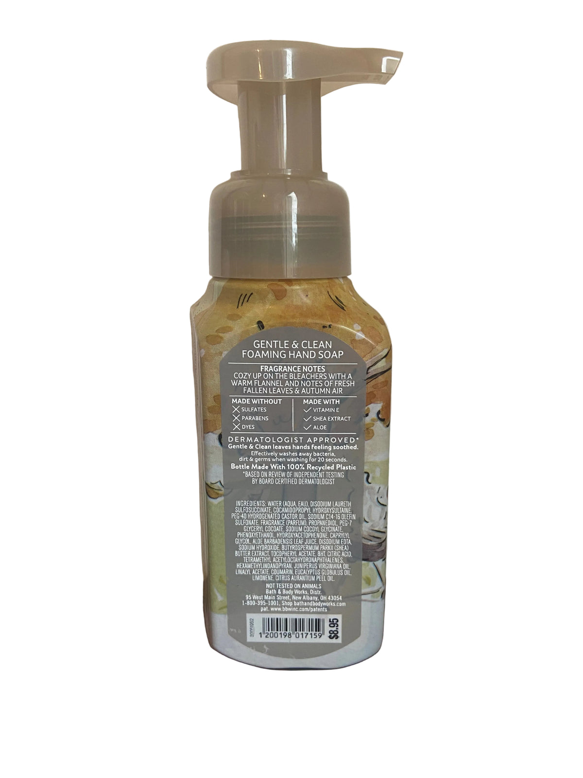 Bath & body works football season foaming hand soap