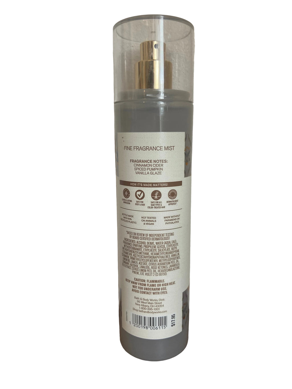 Bath & body works white pumpkin and chai body mist
