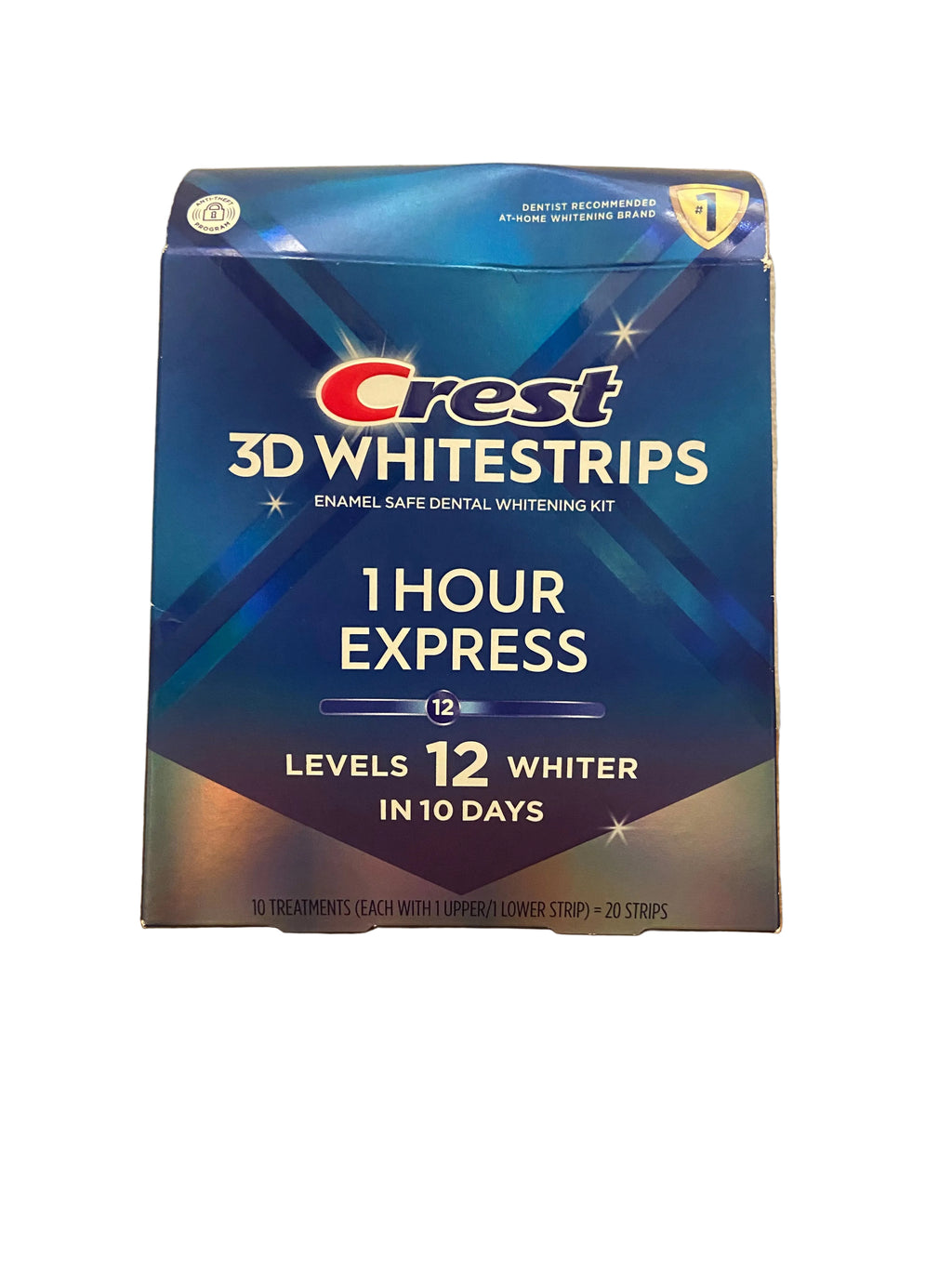 Crest 1 hour express whitening strips - 10 treatments