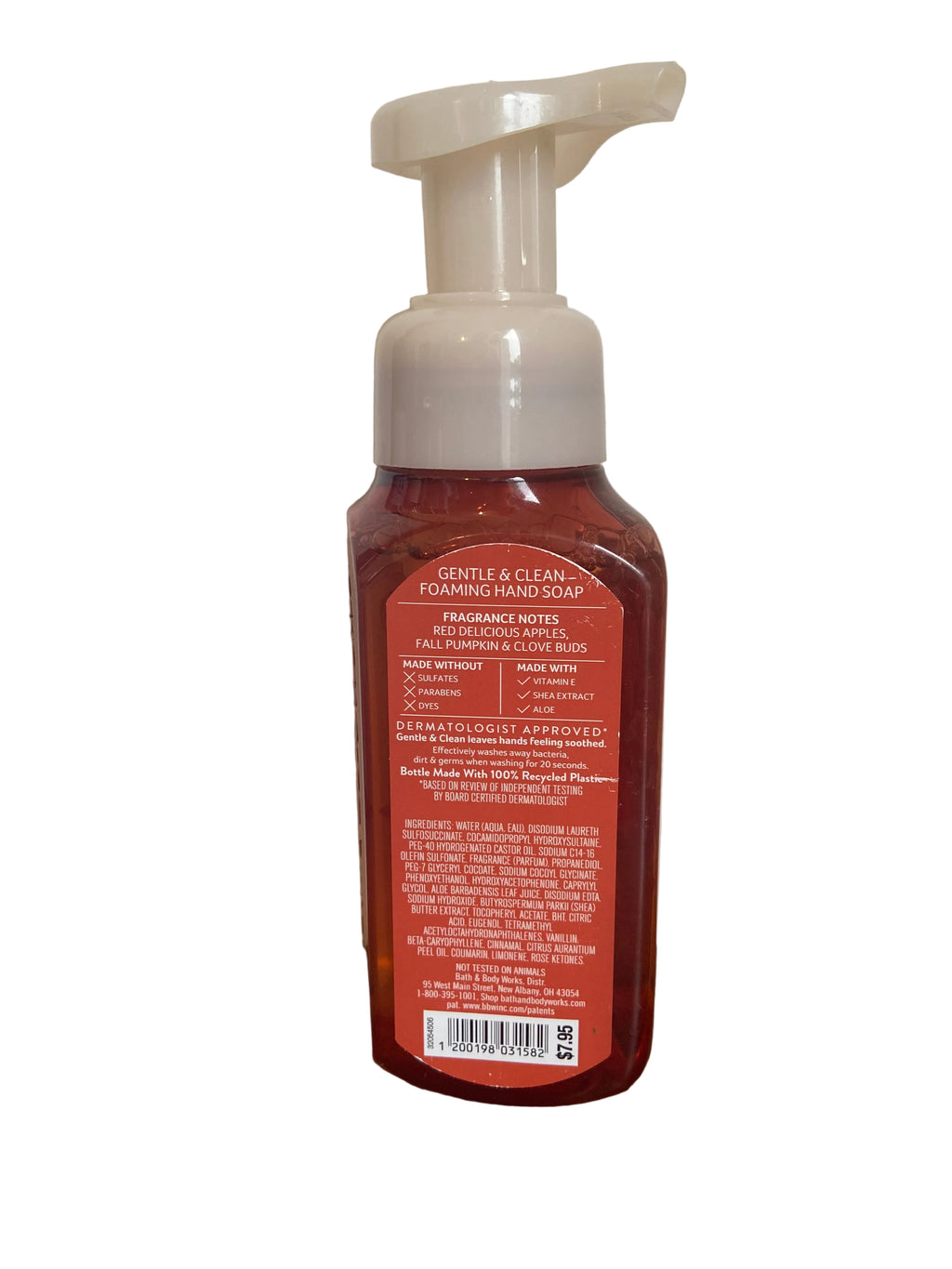 Bath & body works pumpkin apple foaming hand soap
