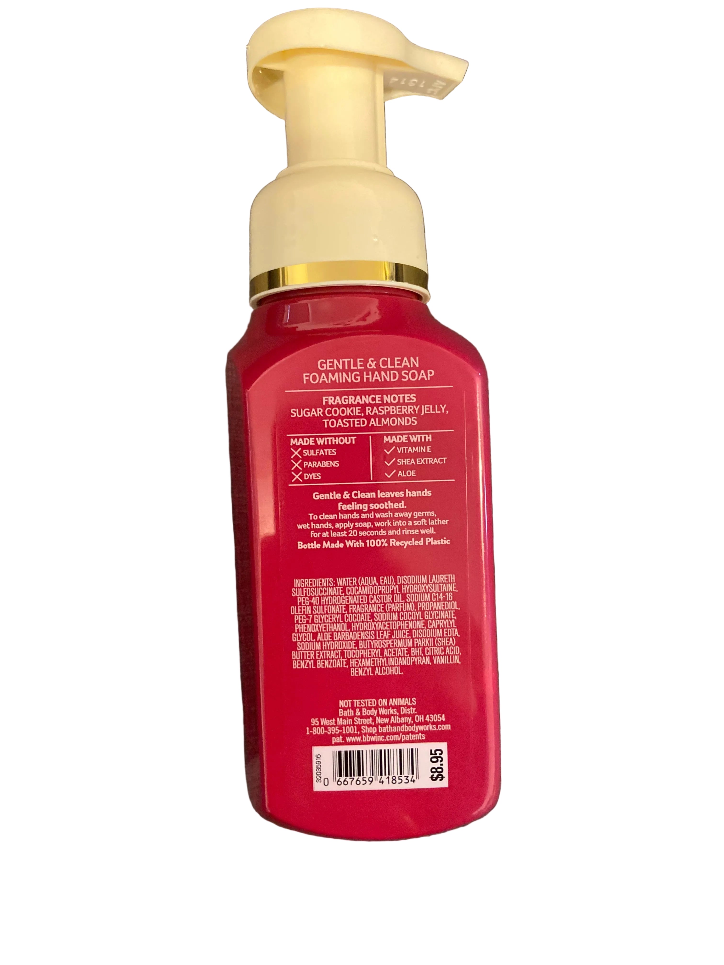 Bath & body works milk bar raspberry holiday pie bar foaming hand soap
