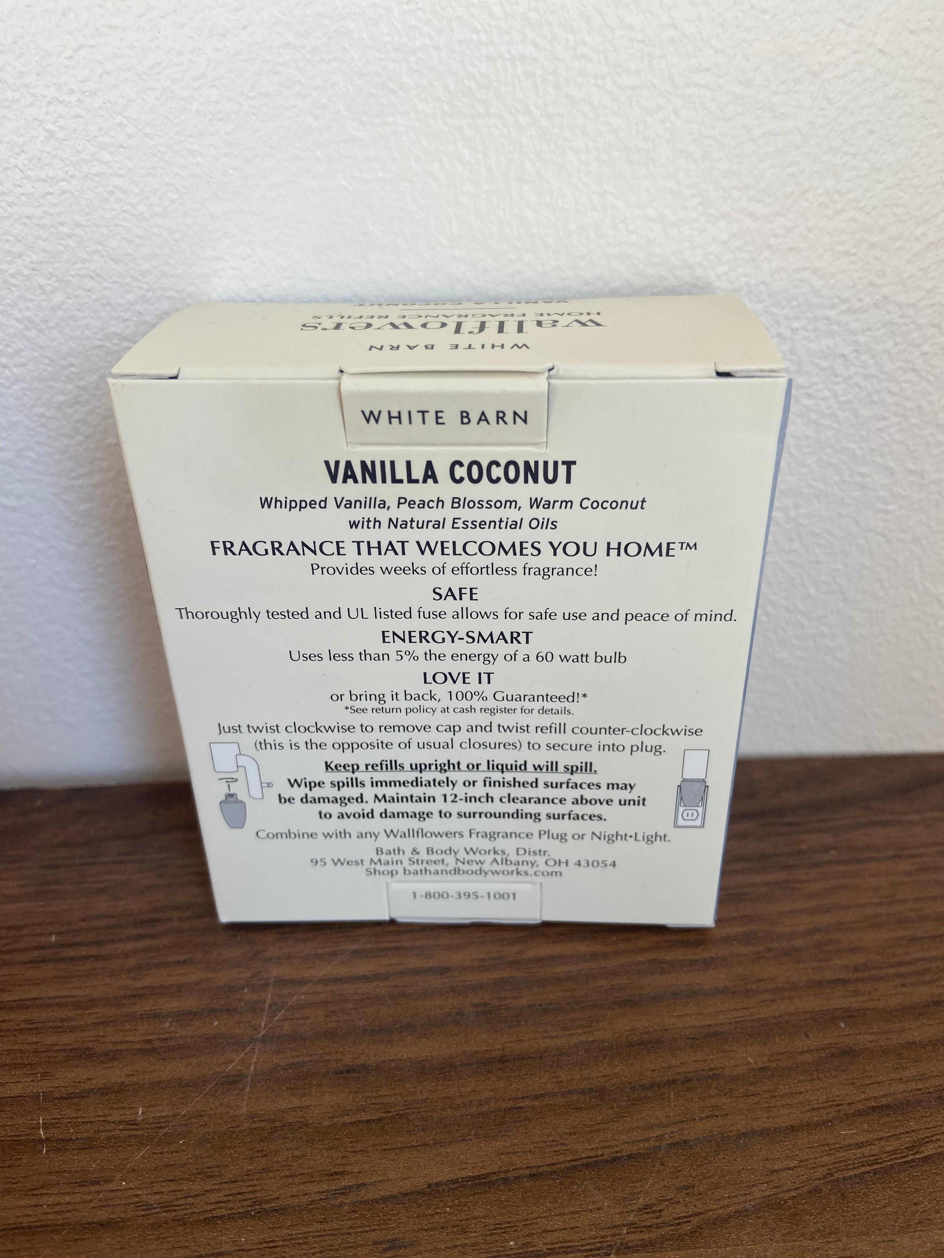 Bath & body works Vanilla coconut wallflower refill duo pack