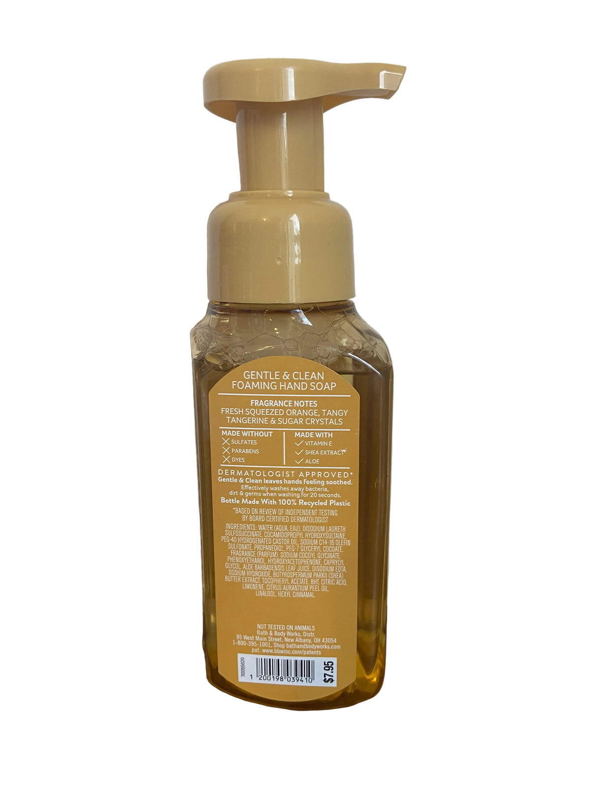Bath & body works fruit squeeze foaming hand soap
