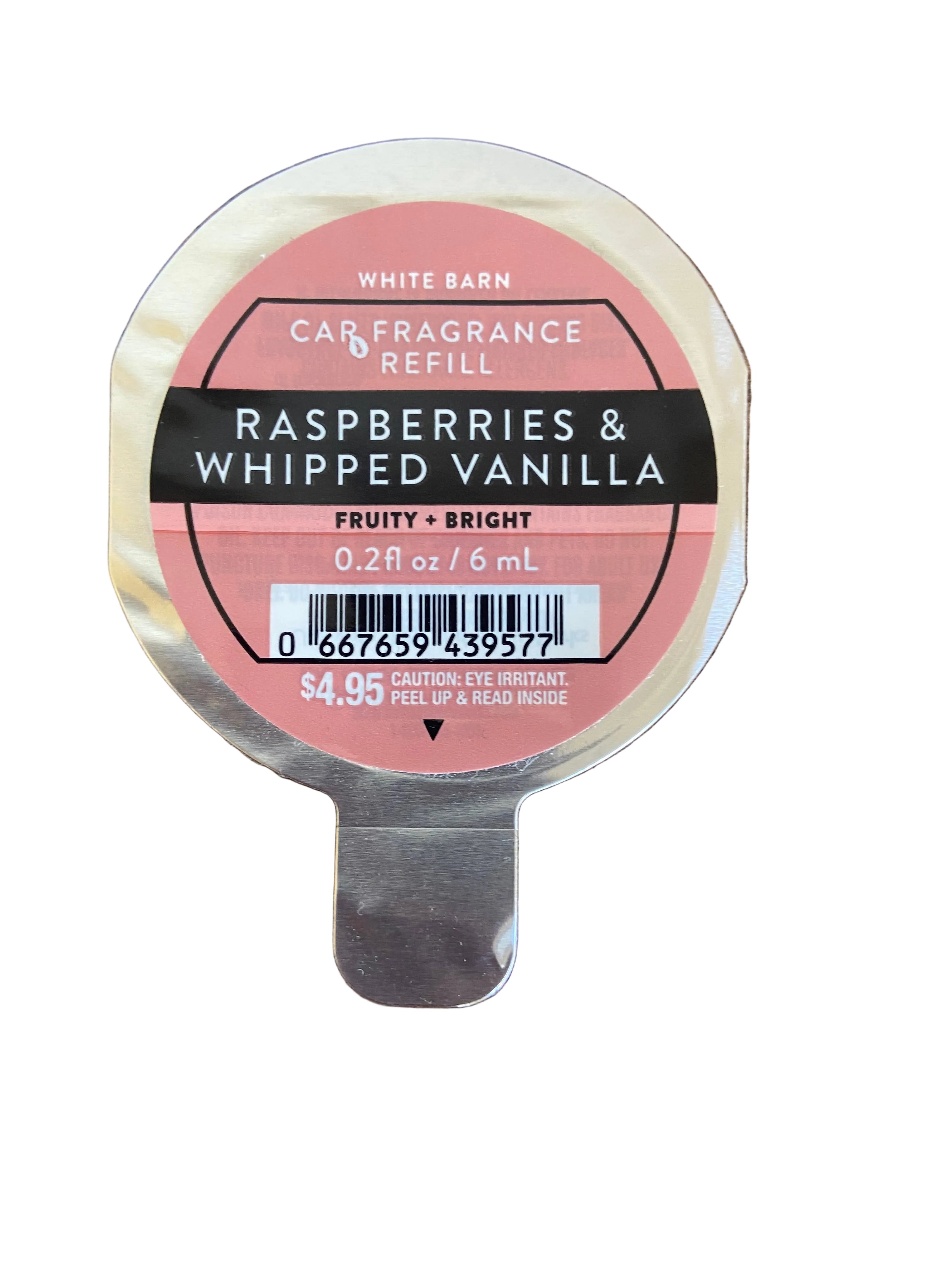 Bath & body works raspberries and whipped vanilla car fragrance refill