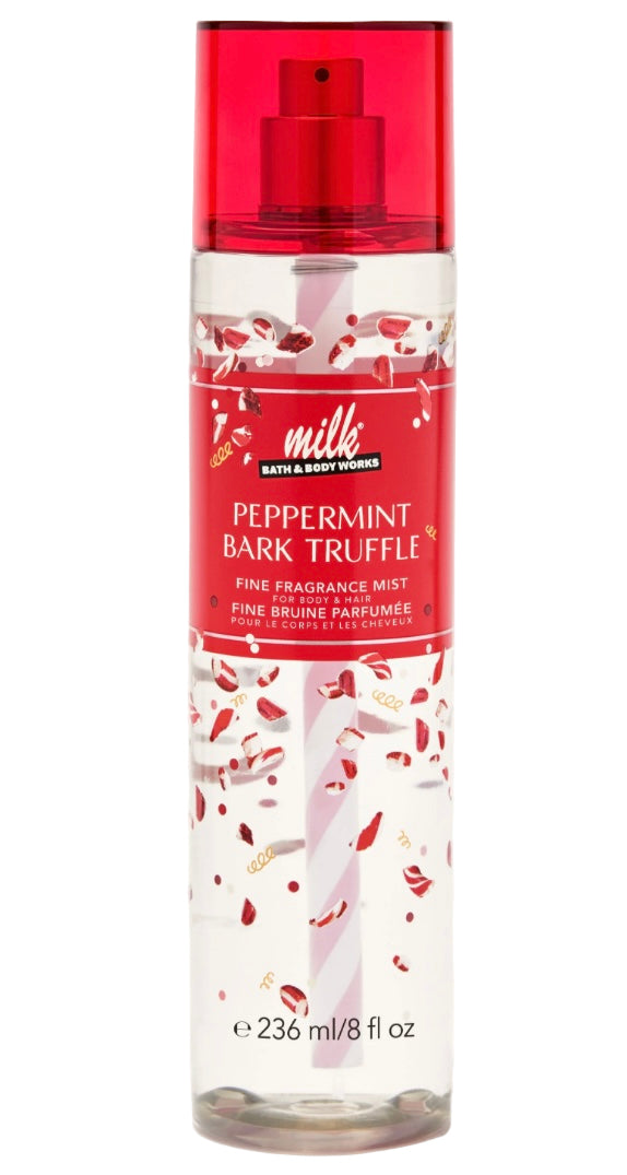 Bath & body works milk bar peppermint bark truffle body mist