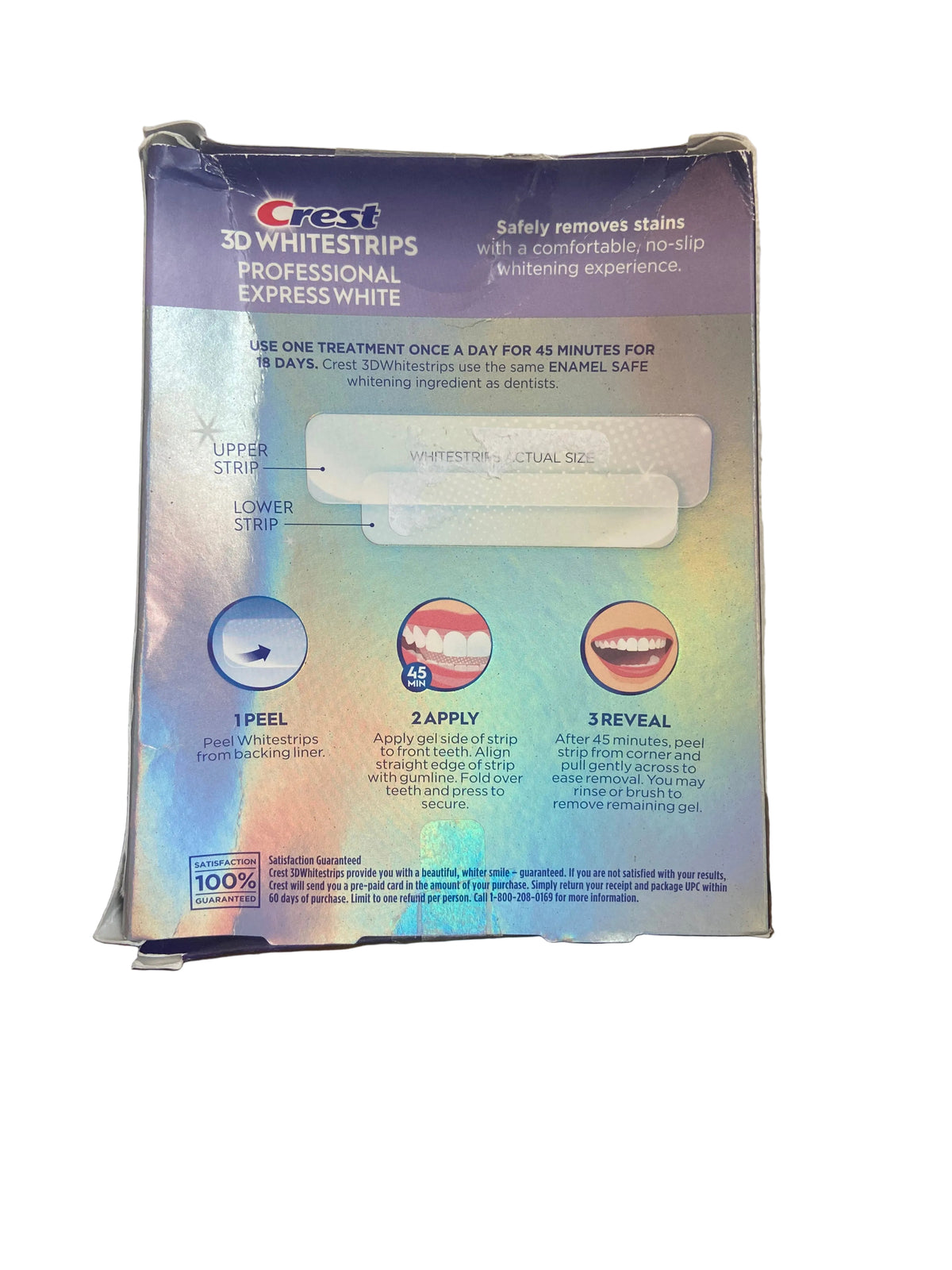Crest Professional Express White 3D white whitening strips
