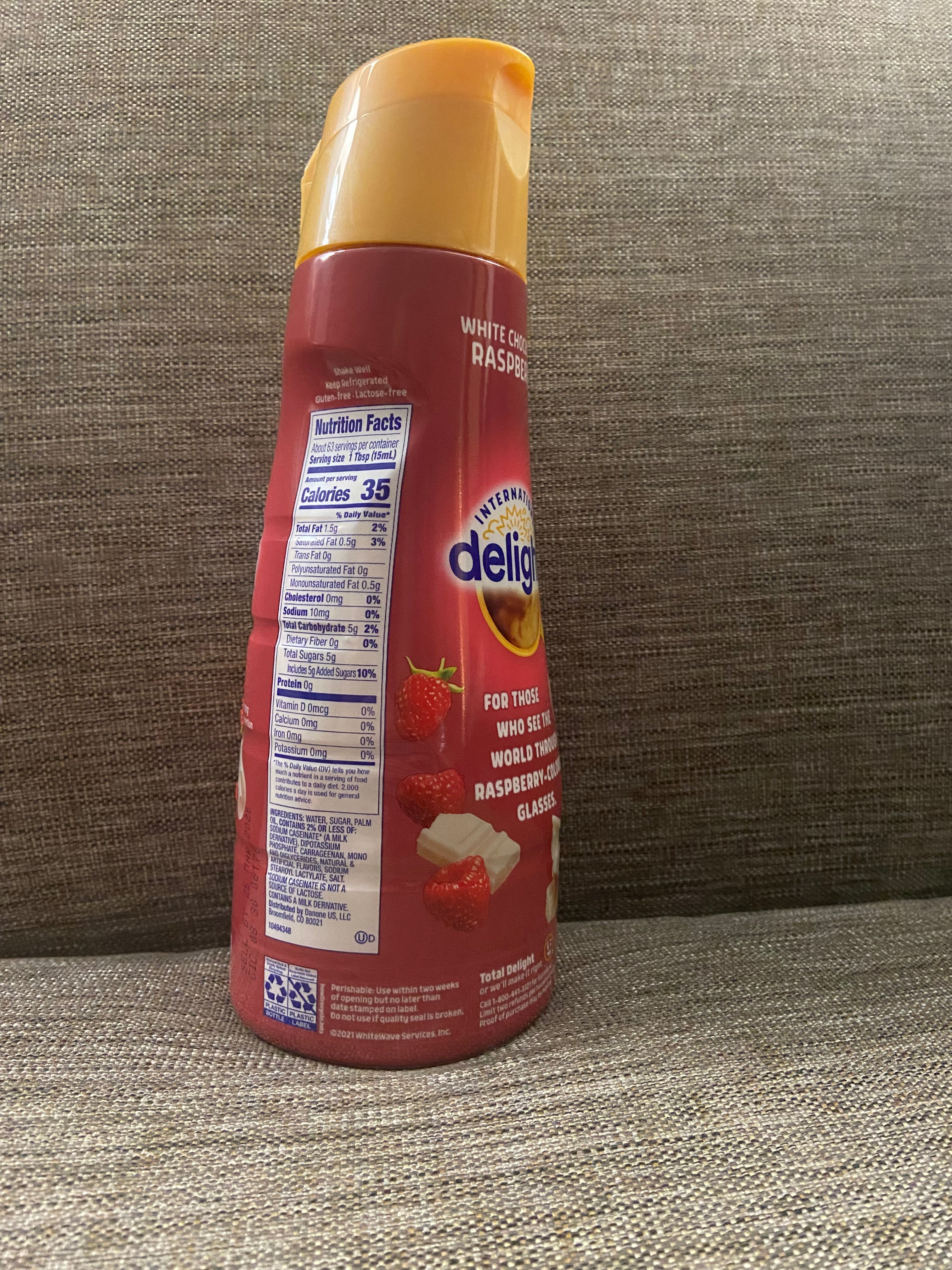 International delight white chocolate raspberry coffee creamer