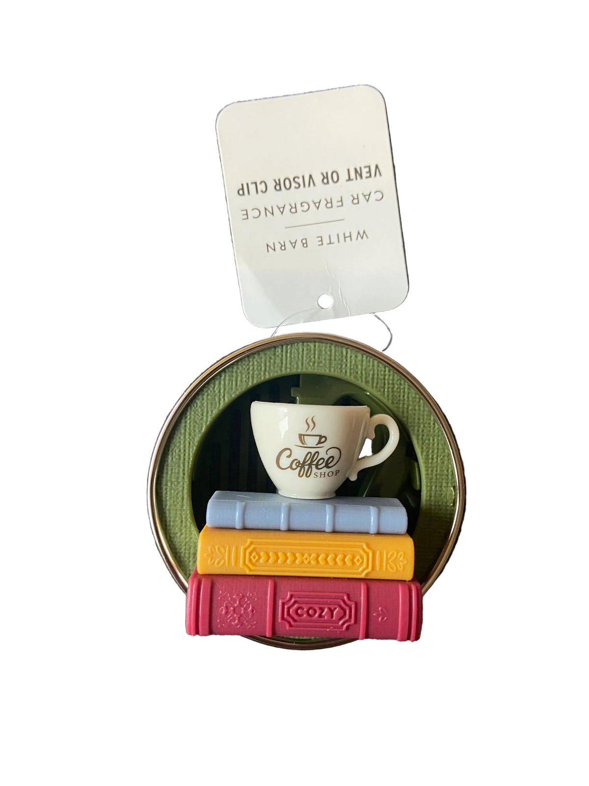 Bath & body works coffee and books car fragrance holder