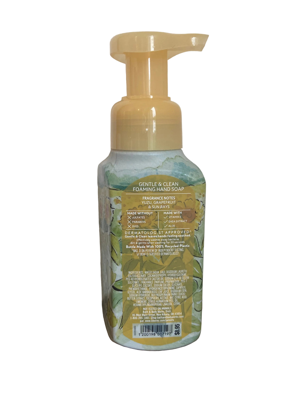 Bath & body works sunshine and lemons foaming hand soap