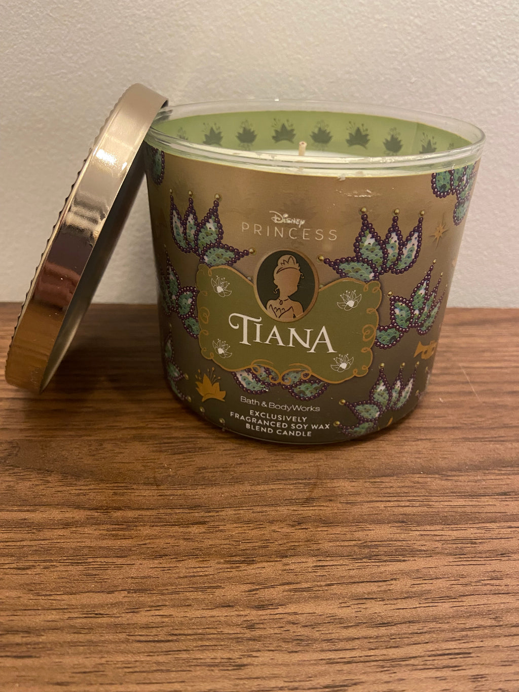 Bath & Body Works Disney Tiana 3 wick candle