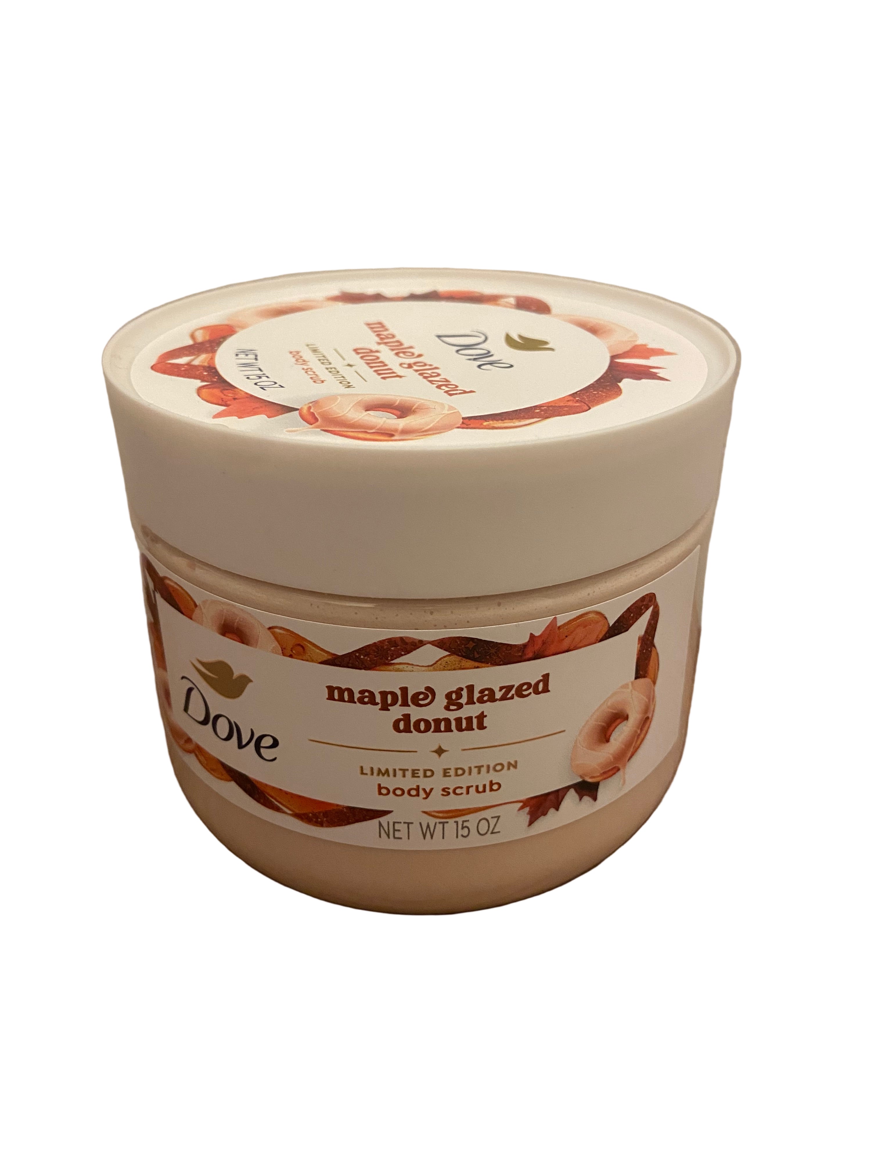 Dove maple glazed donut body scrub