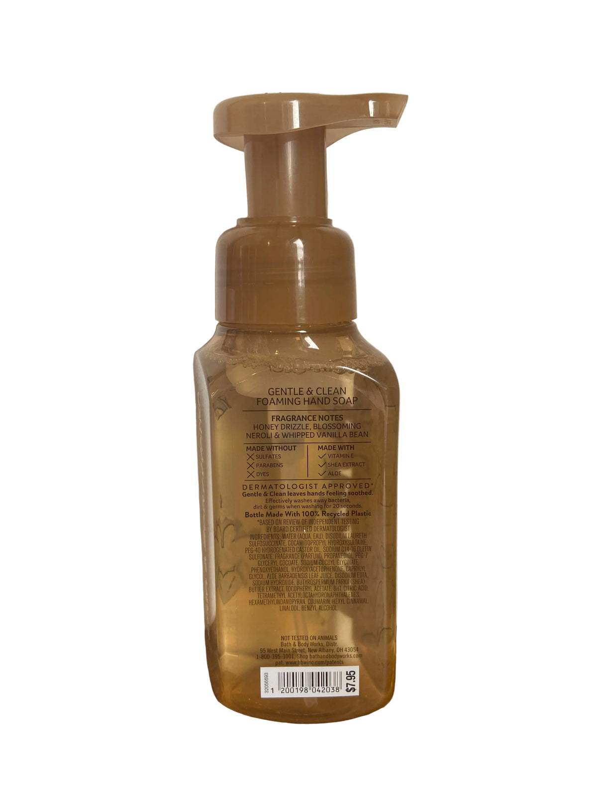 Bath & body works whipped honey and vanilla foaming hand soap