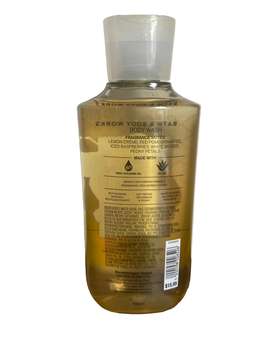 Bath & body works lemon pomegranate cream body wash