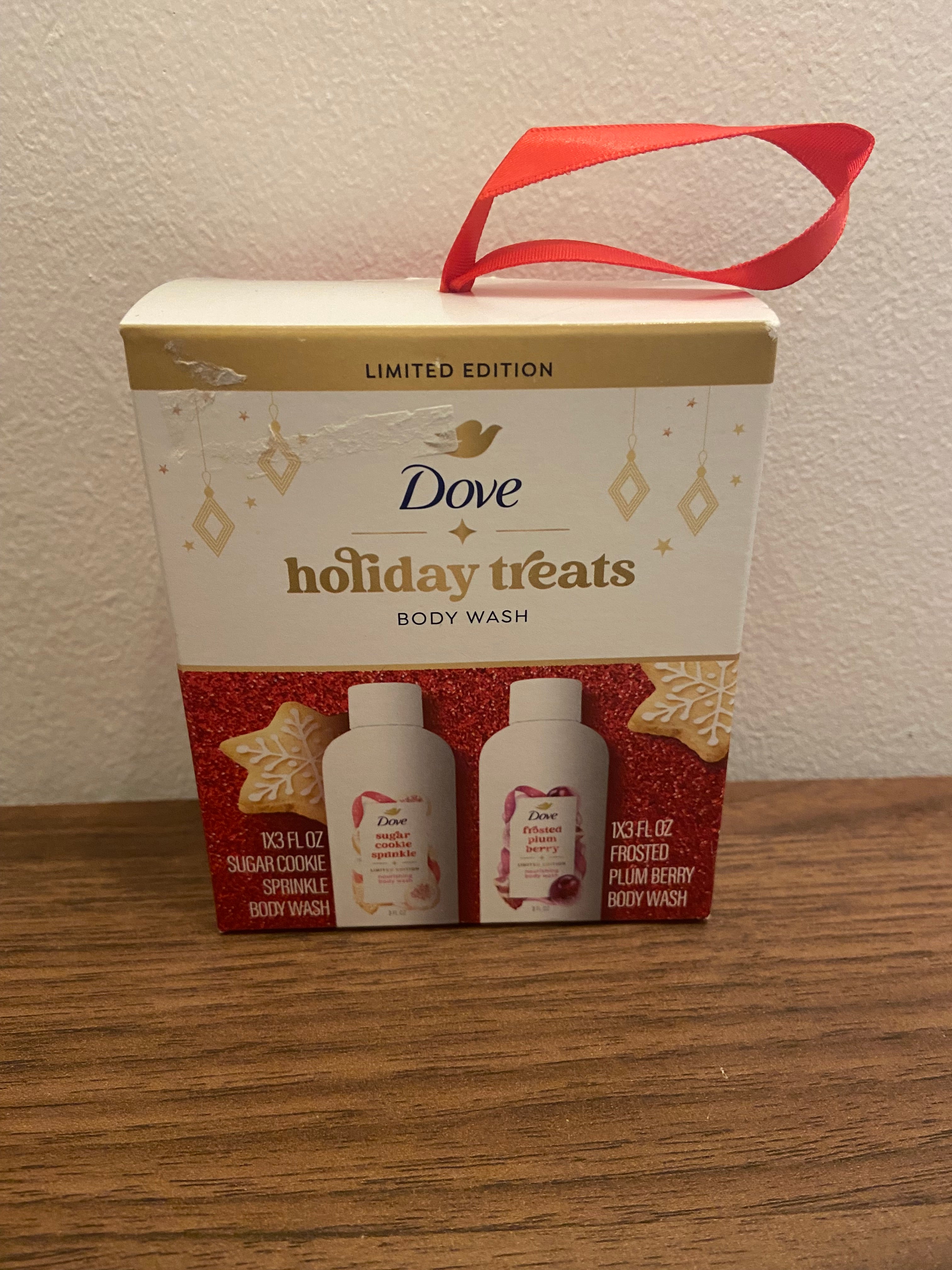 Dove holiday treats mini body washes gift set