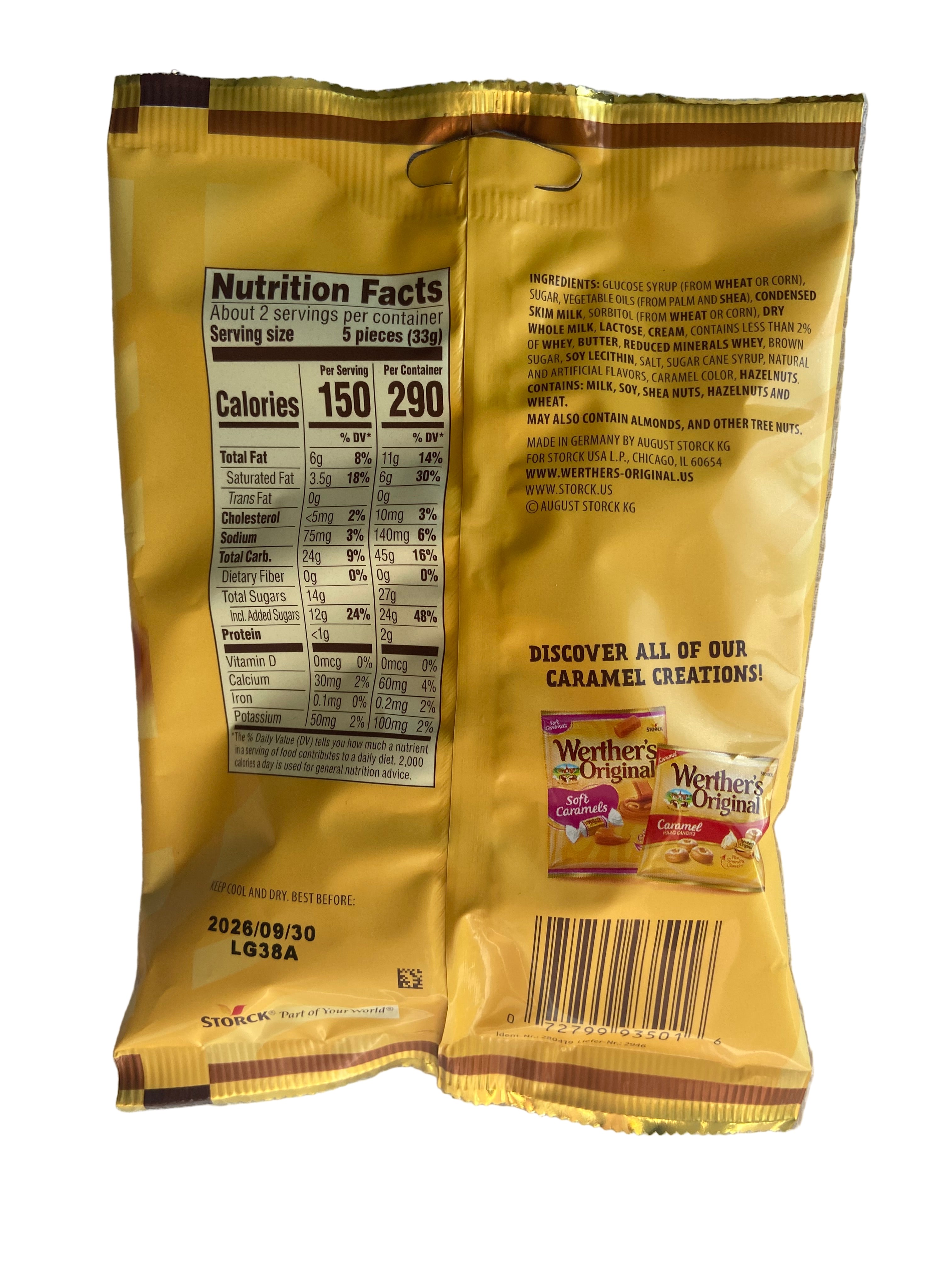 Werther’s original cookie butter creme soft caramels 63g