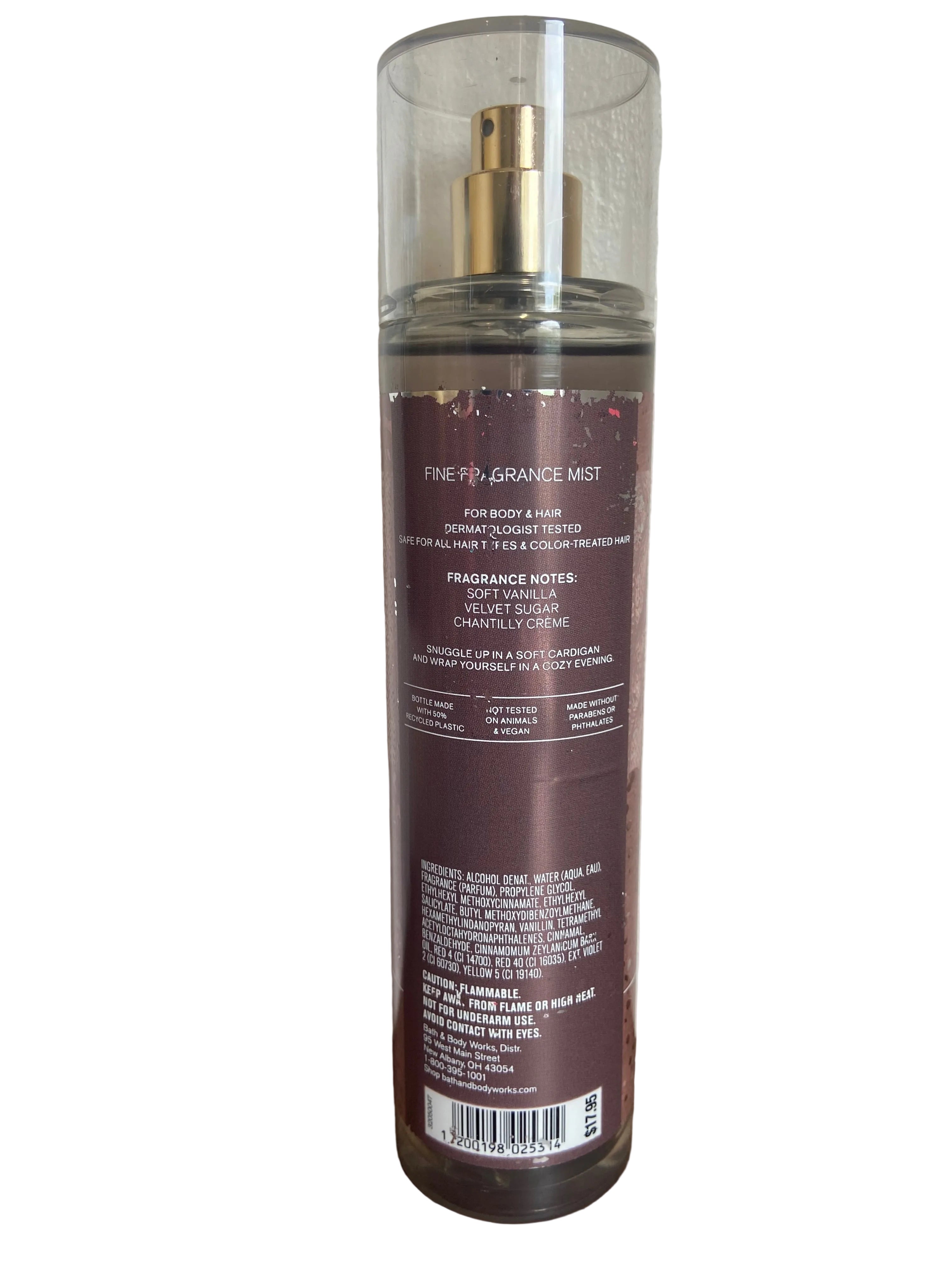Bath & body works wrapped in vanilla body mist