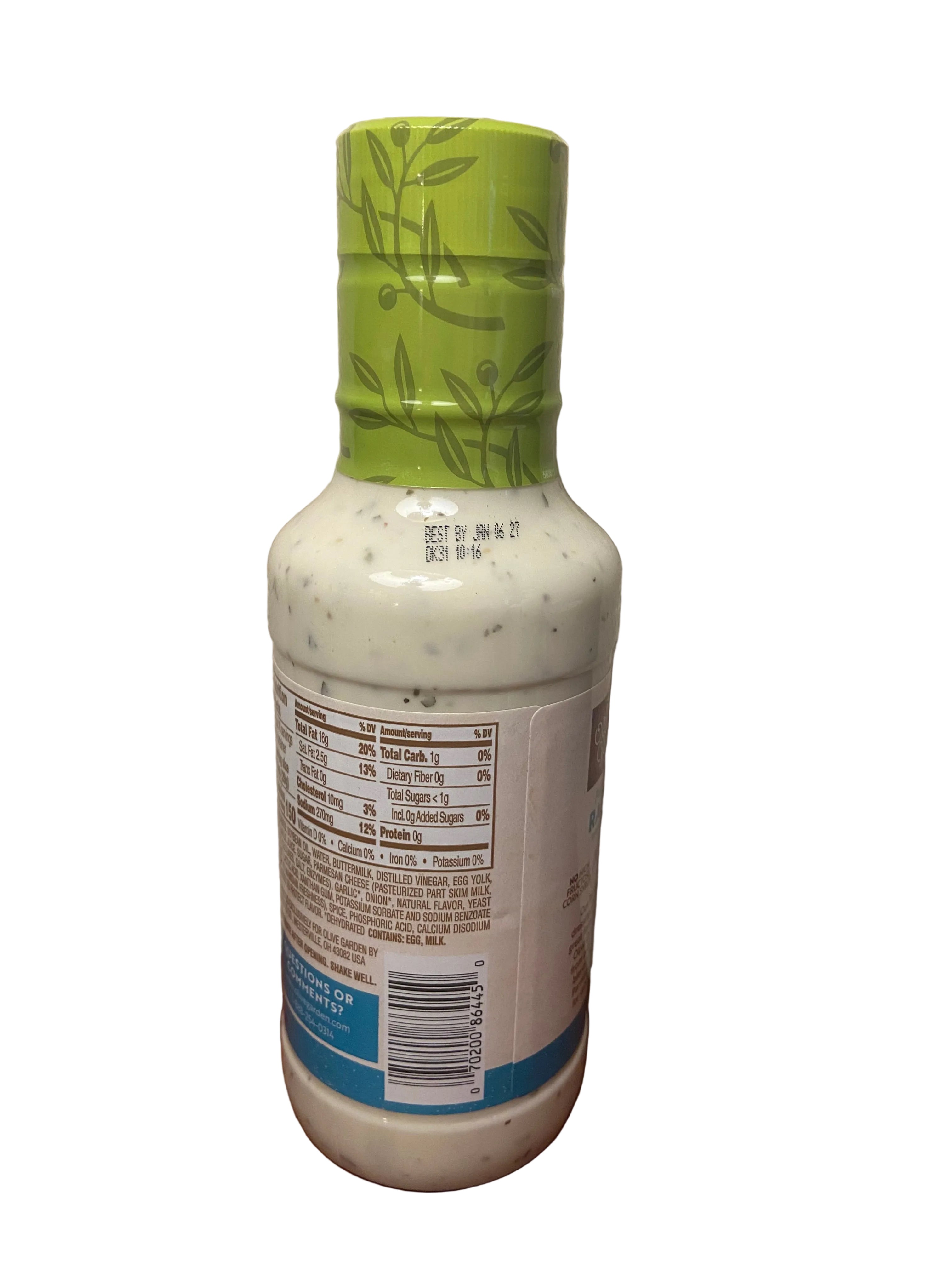 Olive Garden Parmesan Ranch dressing 473ml