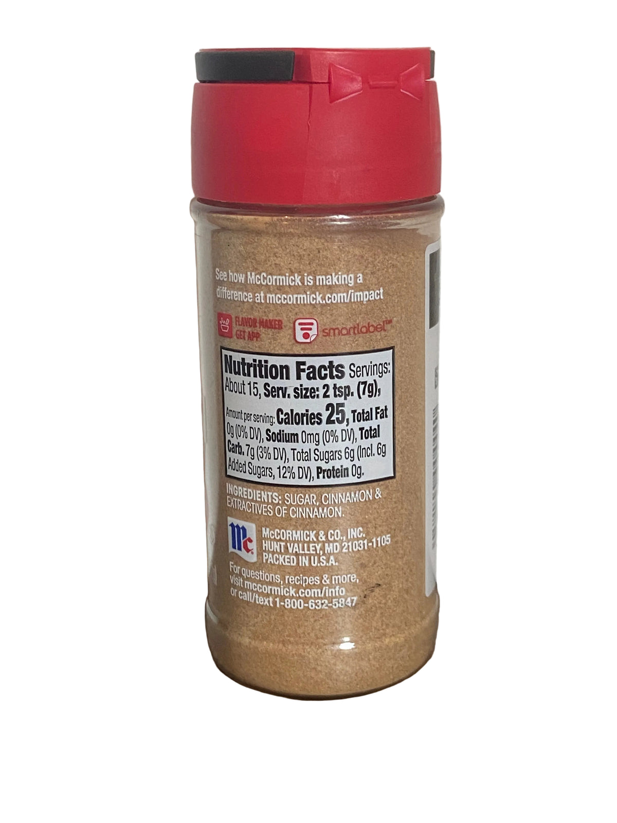 McCormick Cinnamon Sugar 3.62oz