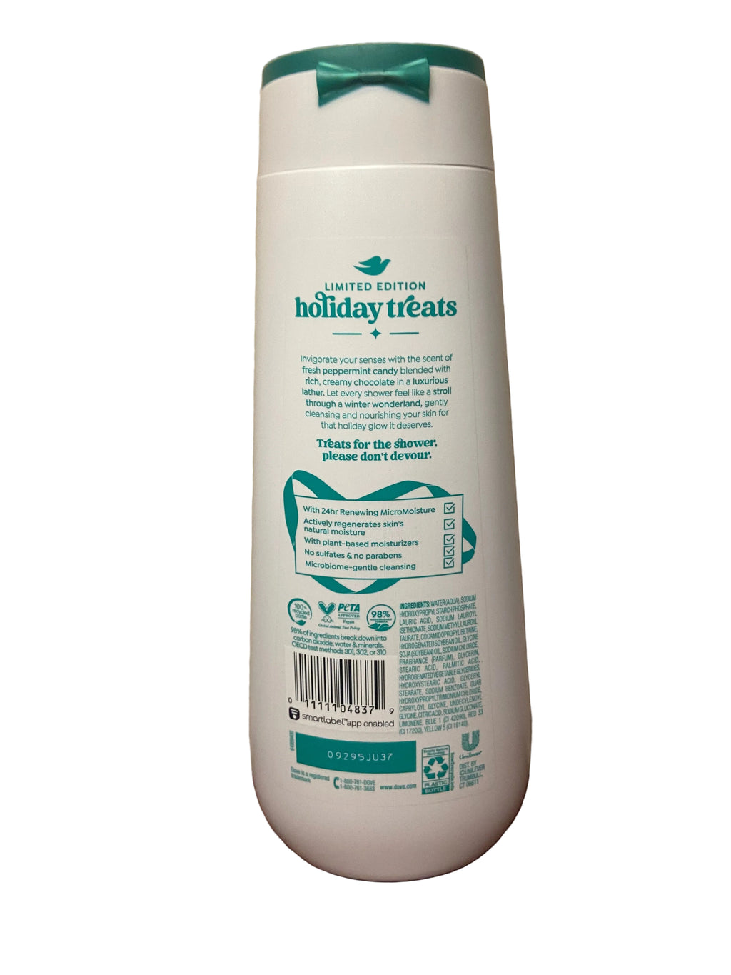 Dove pepper mint bark body wash