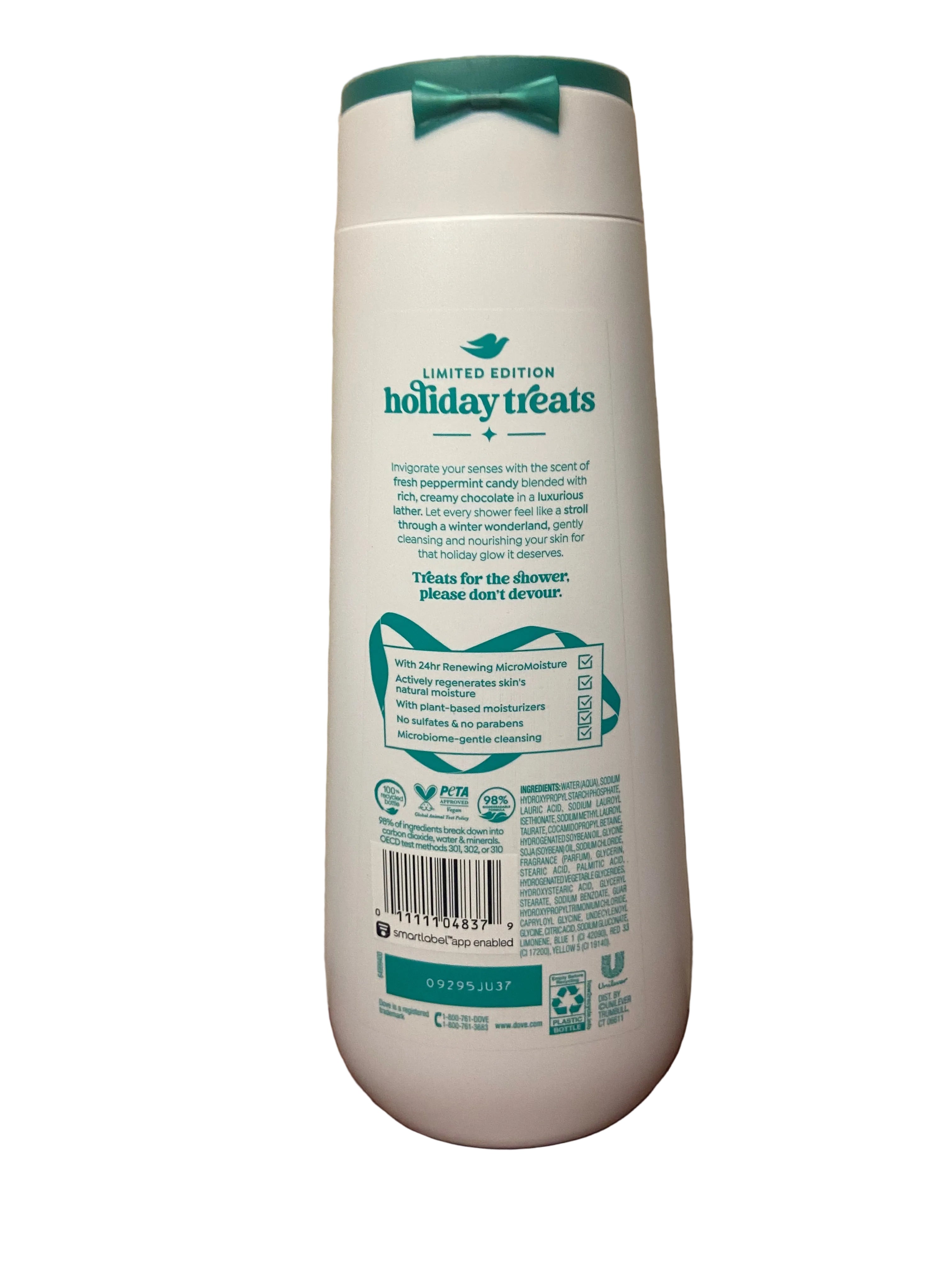 Dove pepper mint bark body wash