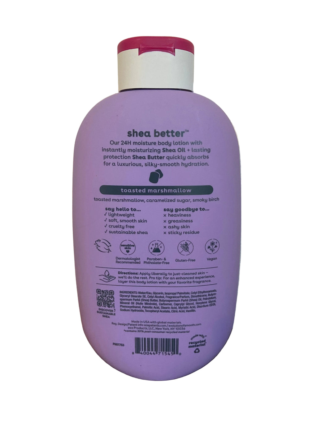 Eos toasted marshmallow body lotion