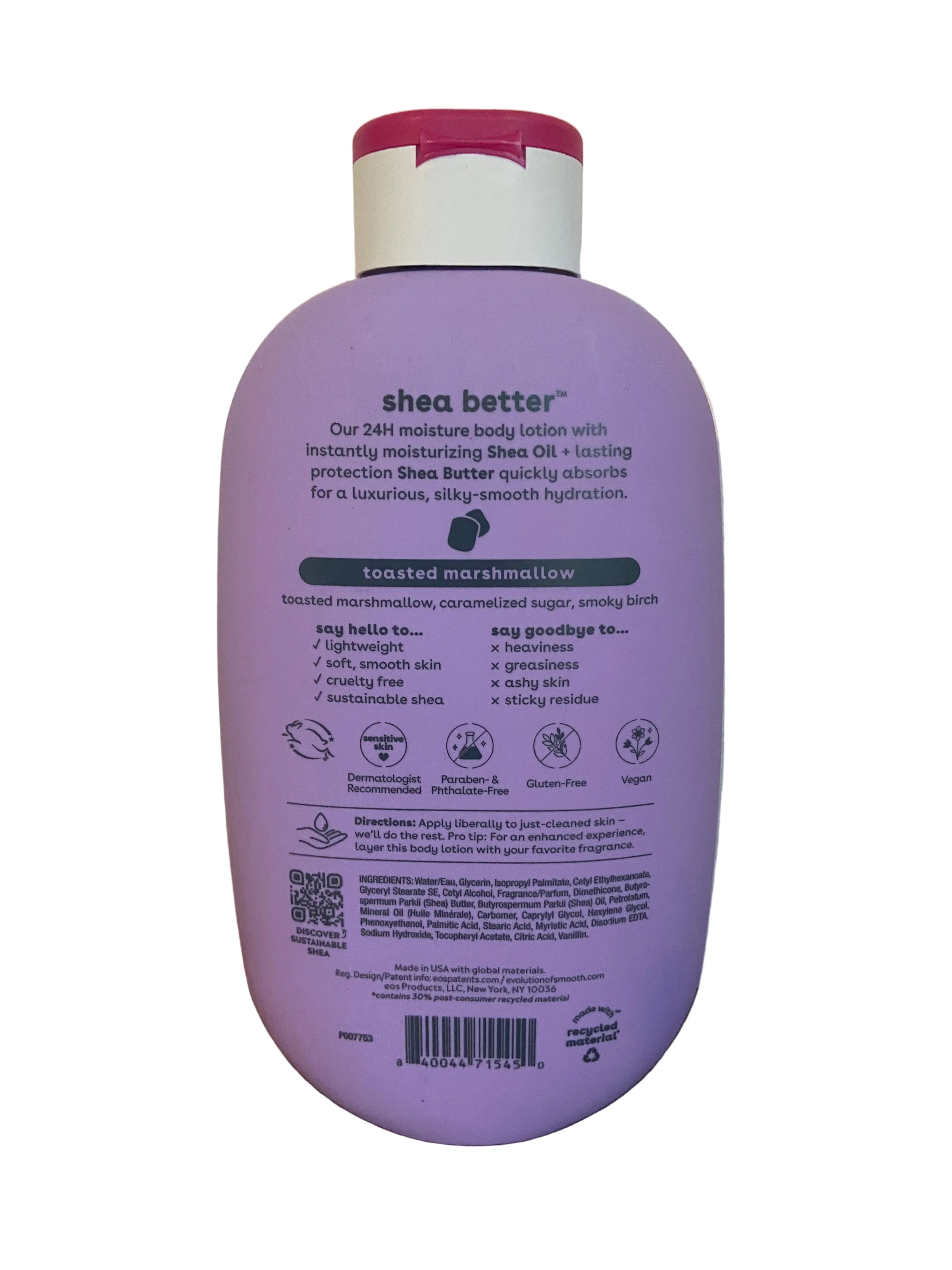 Eos toasted marshmallow body lotion