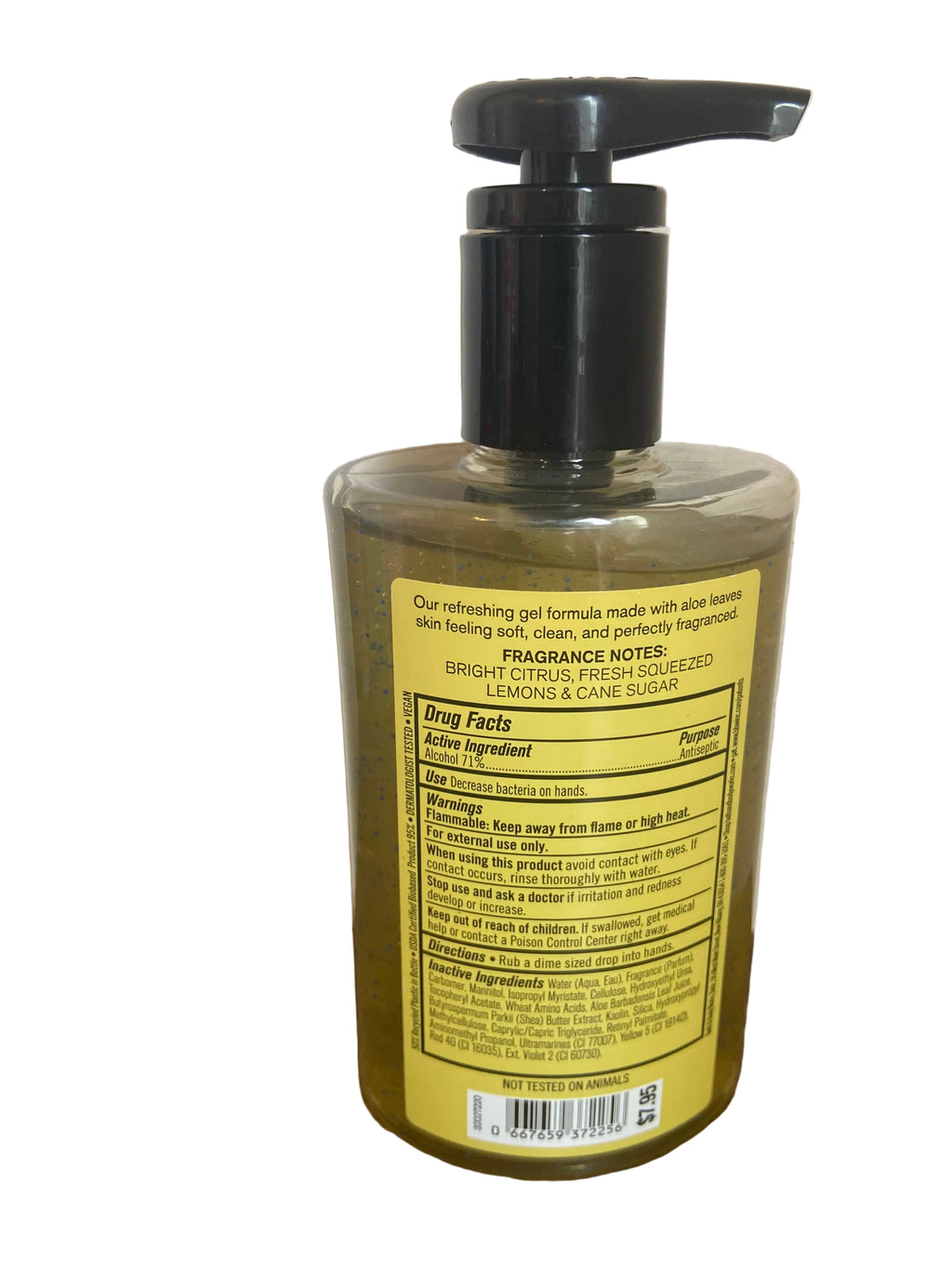 Bath & body works sunshine and lemons hand sanitizer gel pump