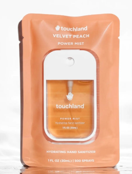 Touchland velvet peach hand sanitizer