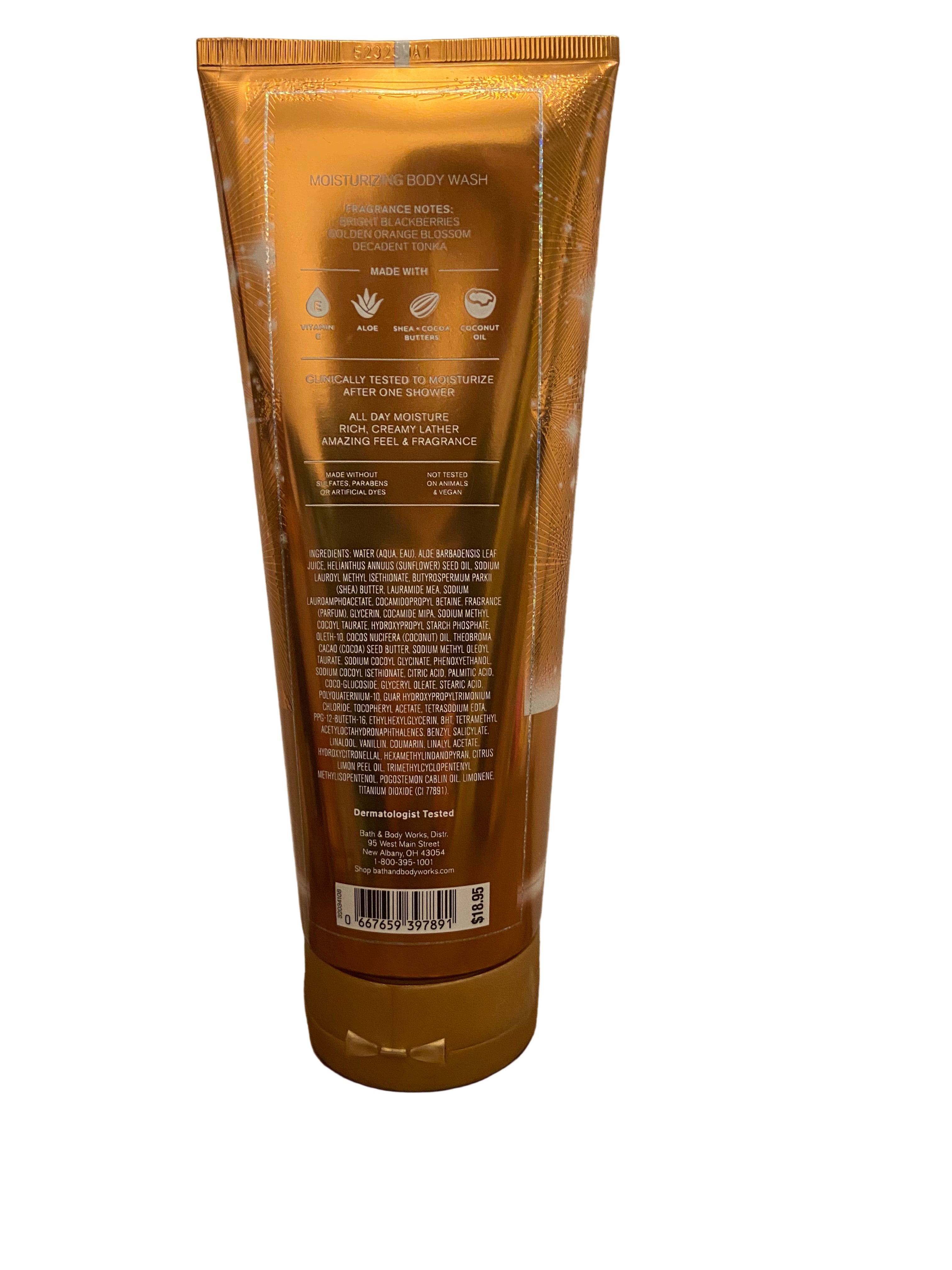 Bath & body works touch of gold moisturising body wash
