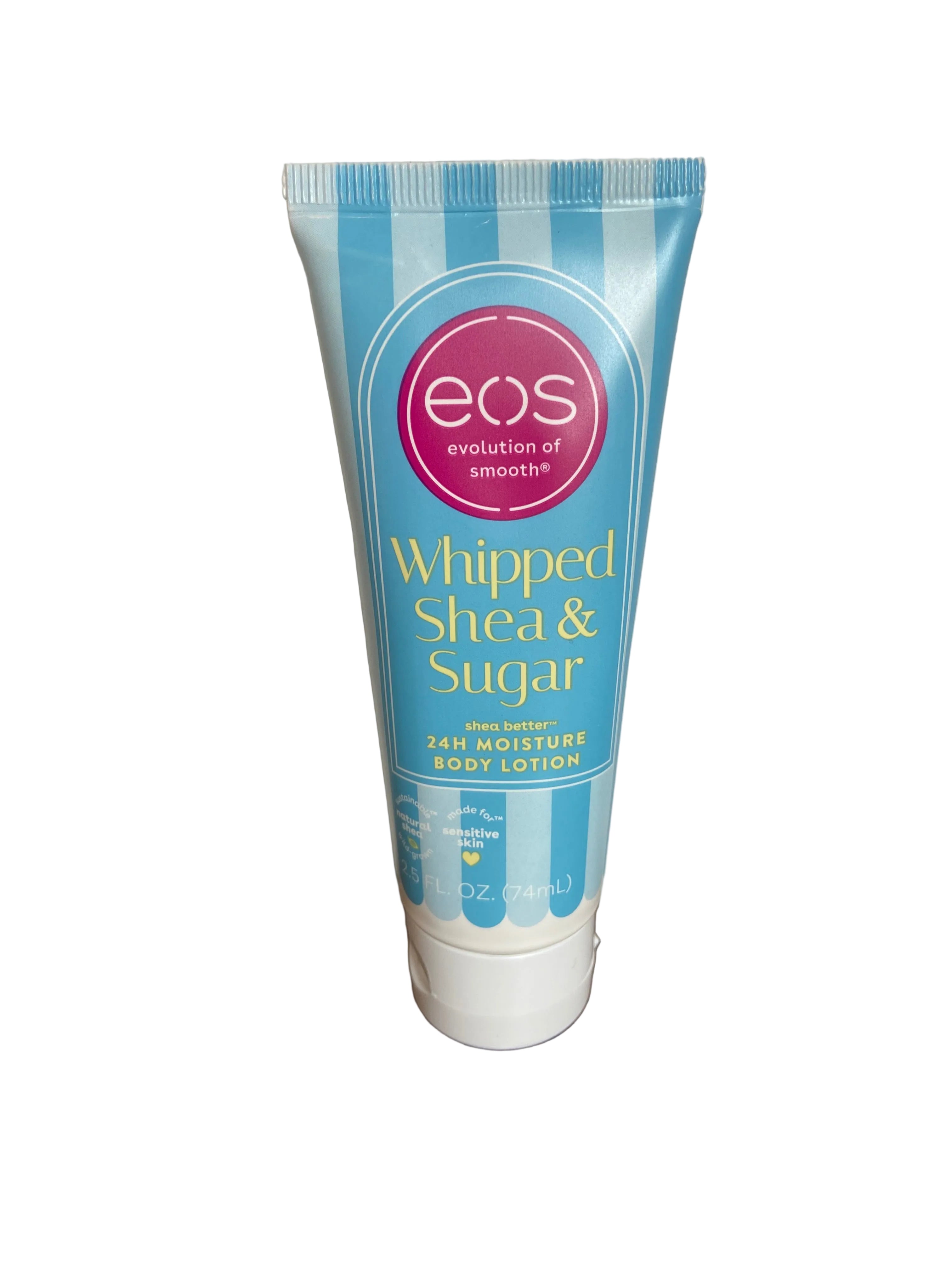 Eos whipped Shea and sugar travel size body lotion