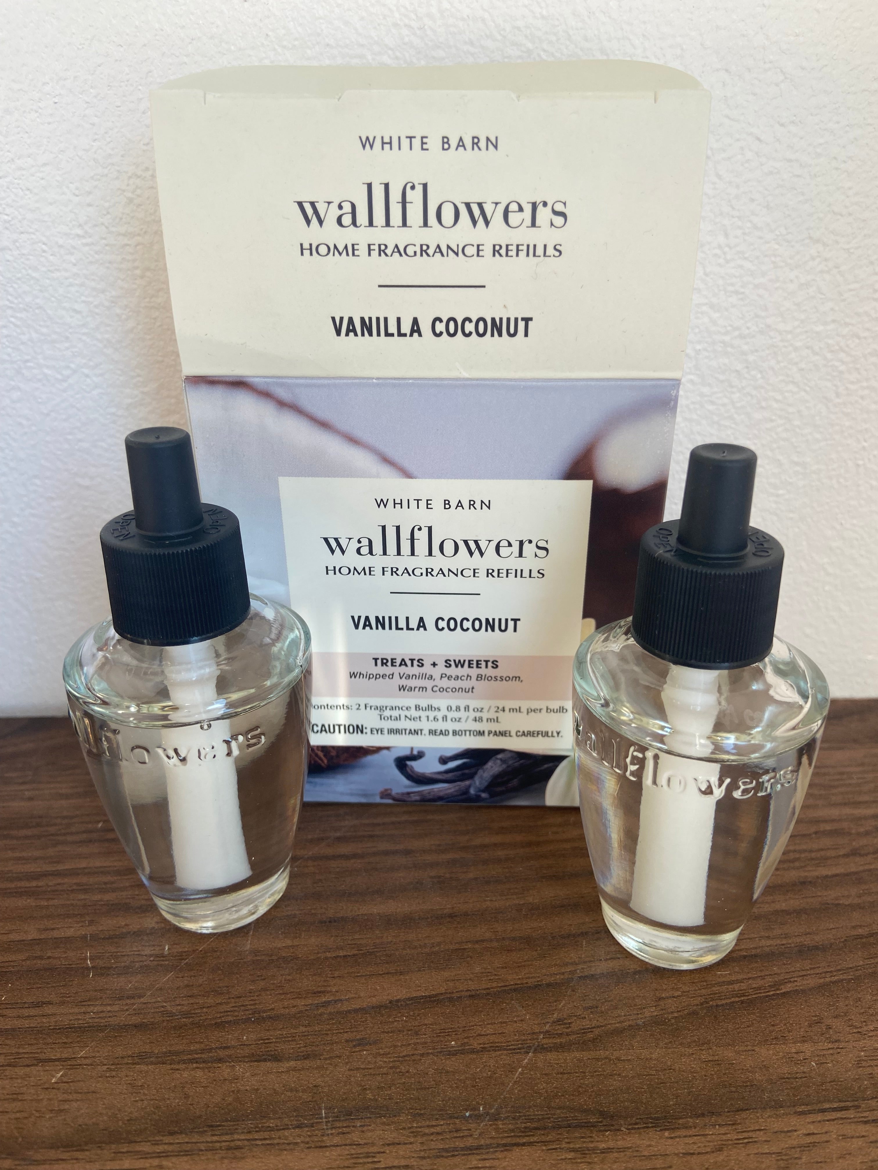 Bath & body works Vanilla coconut wallflower refill duo pack