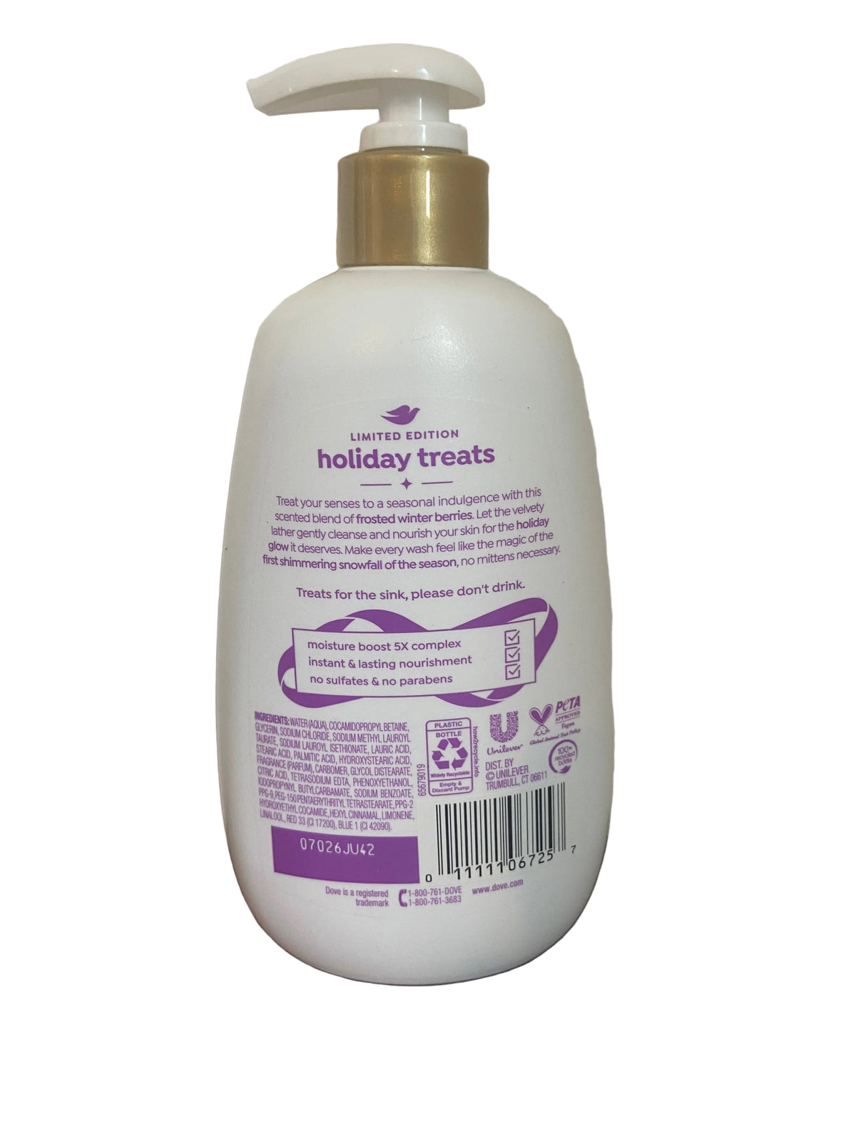 Dove winter berry hand soap