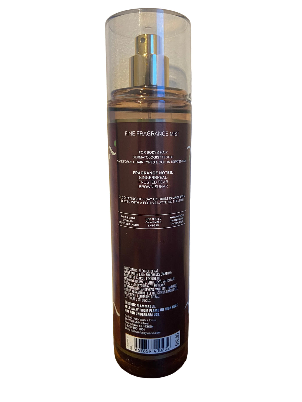 Bath & body works gingerbread latte body mist