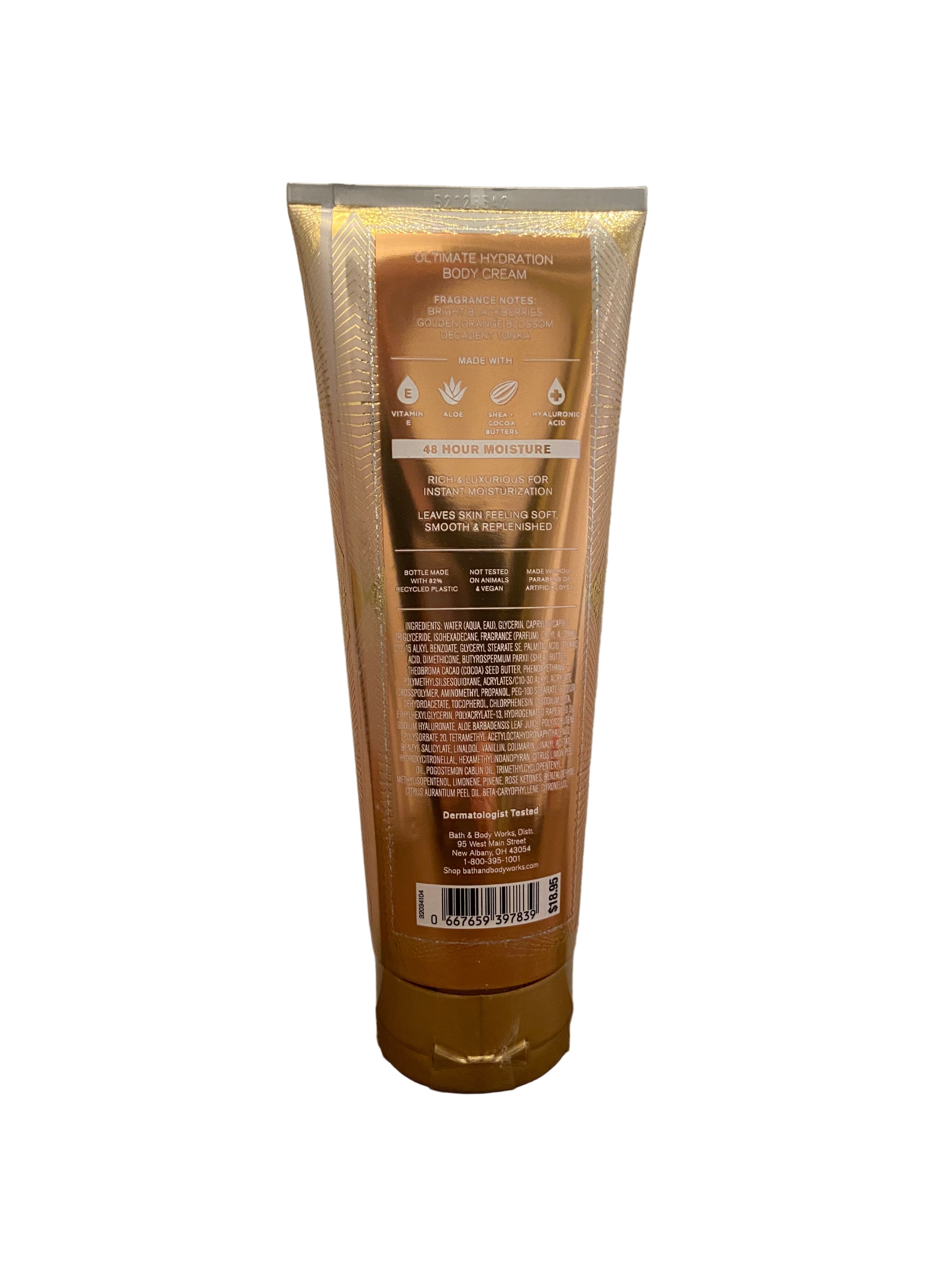 Bath & body works touch of gold body cream
