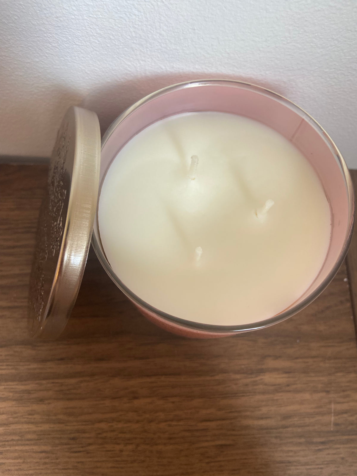 Bath & body works pumpkin and salted toffee 3 wick candle