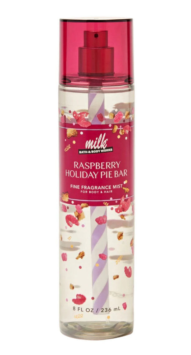 Bath & body works milk bar raspberry holiday pie bar body mist