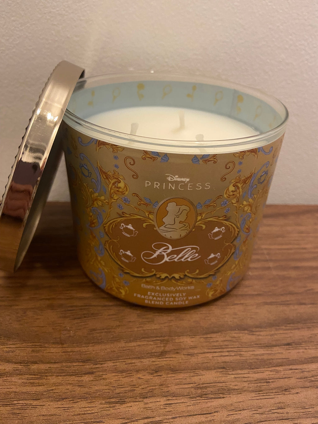 Bath & Body Works Disney Belle 3 wick candle